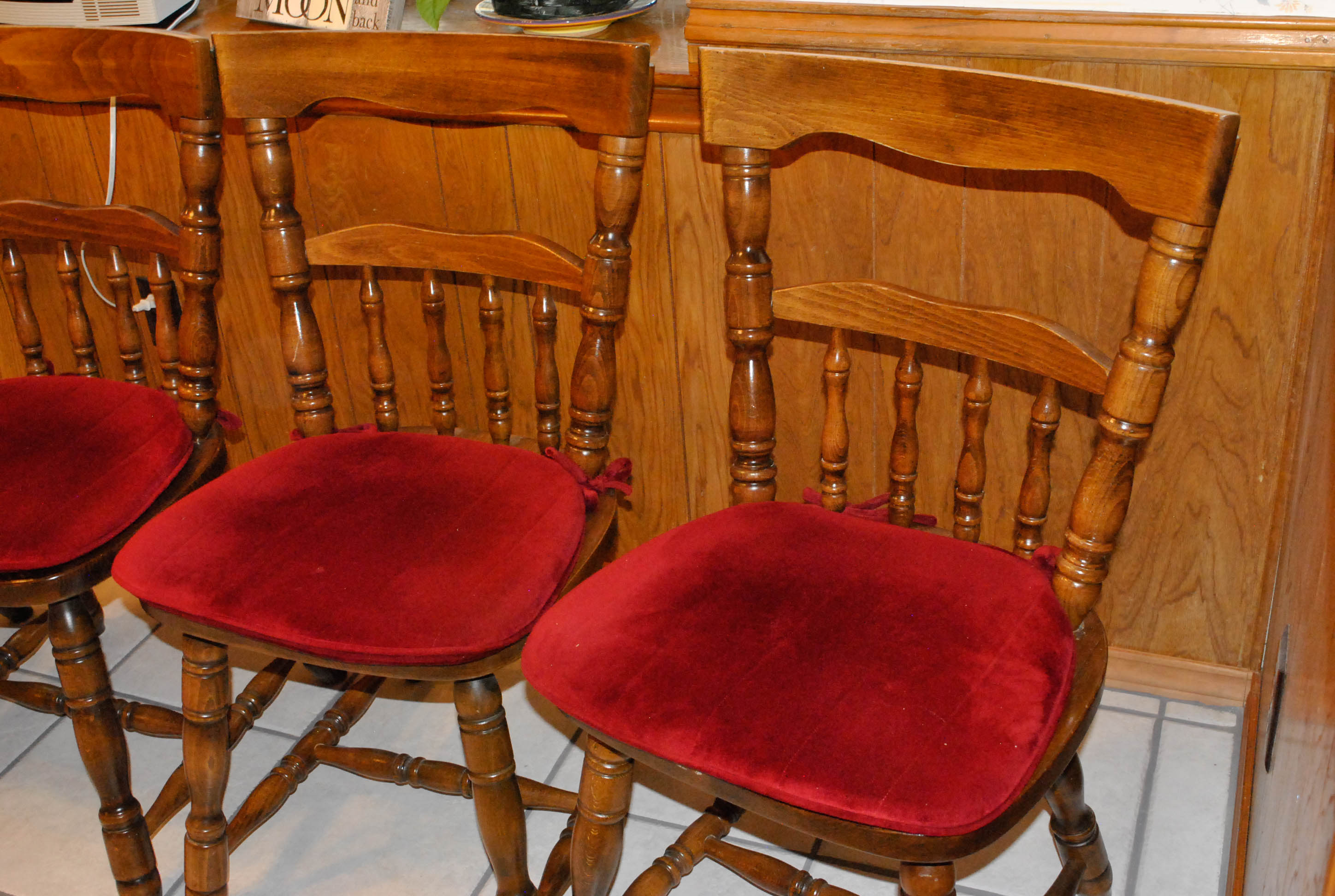 Early American Style Maple Side Chairs
