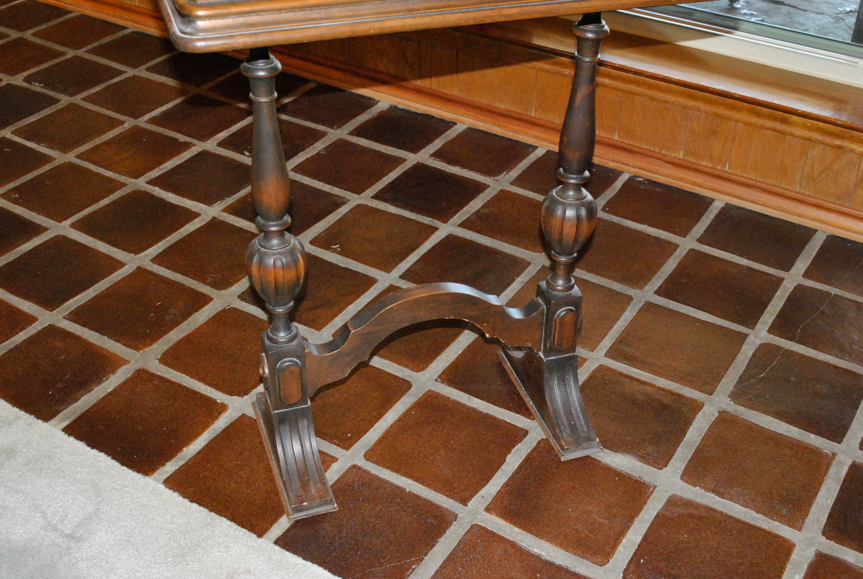 Vintage Jacobean Style Walnut Side Table