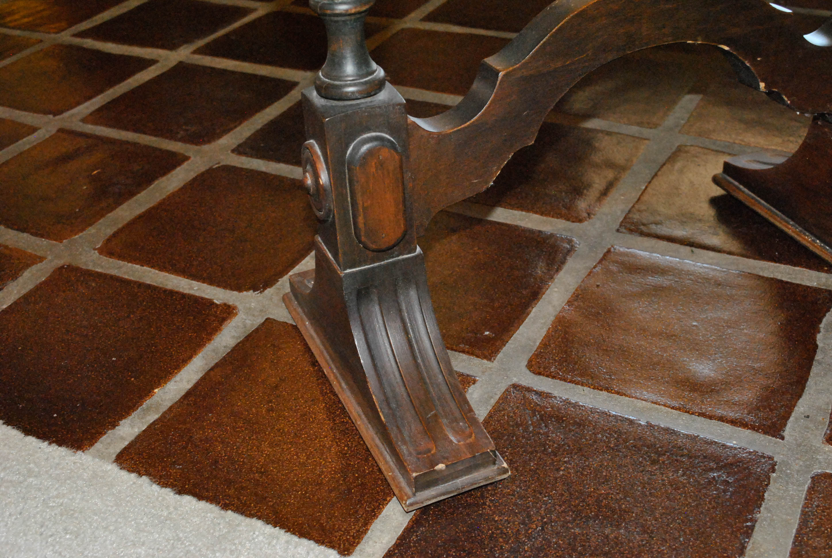 Vintage Jacobean Style Walnut Side Table