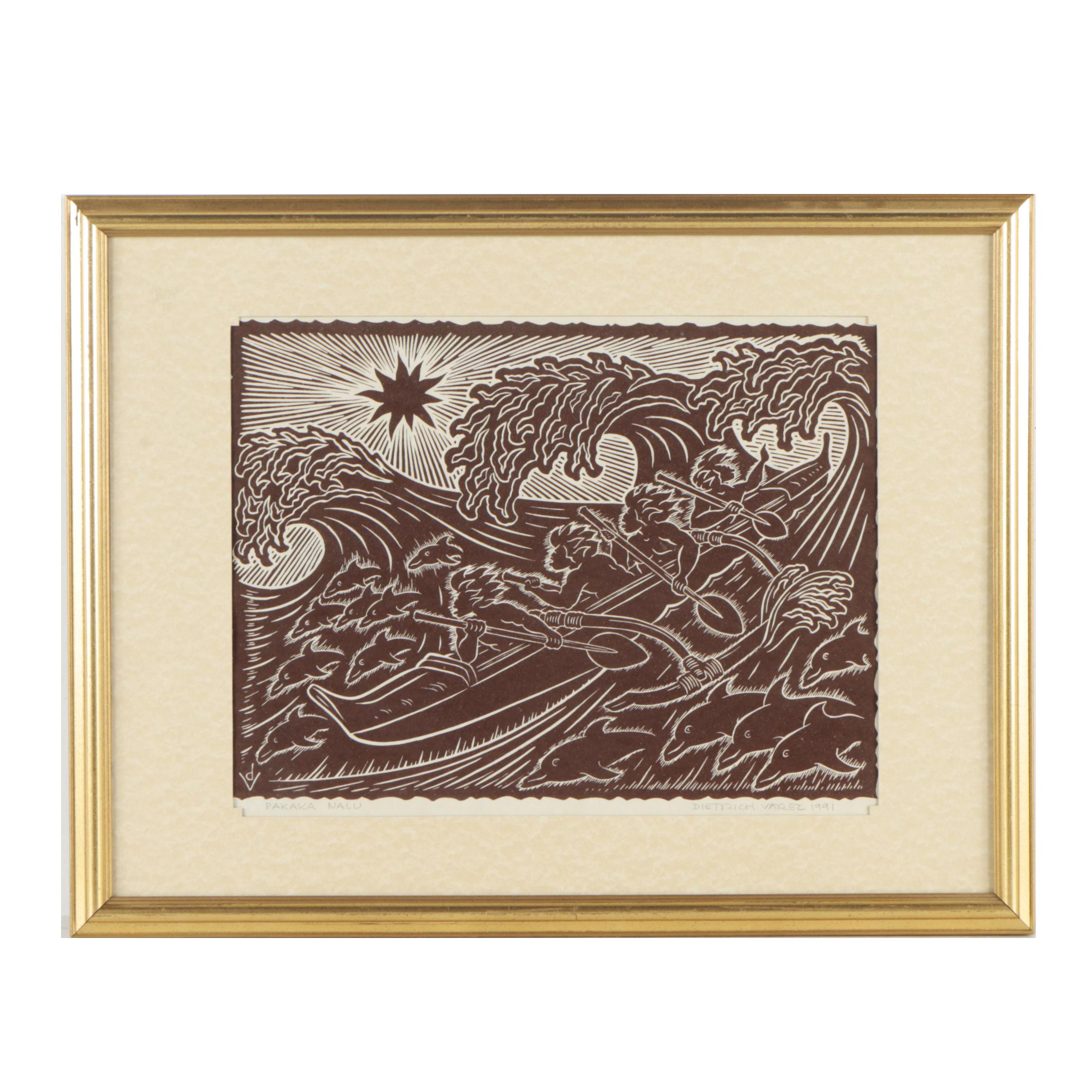 Dietrich Varez Relief Print "Pakaka Nalu"