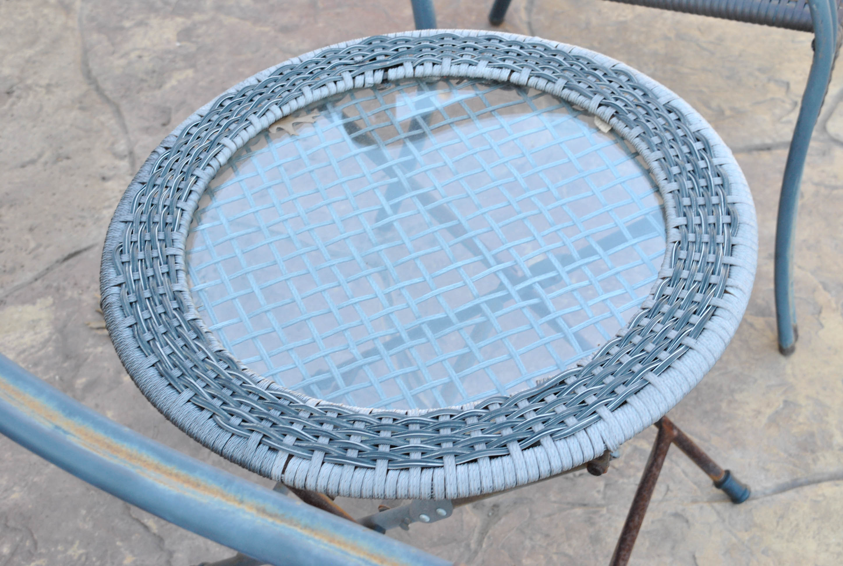 Patio Armchairs and Folding Side Table