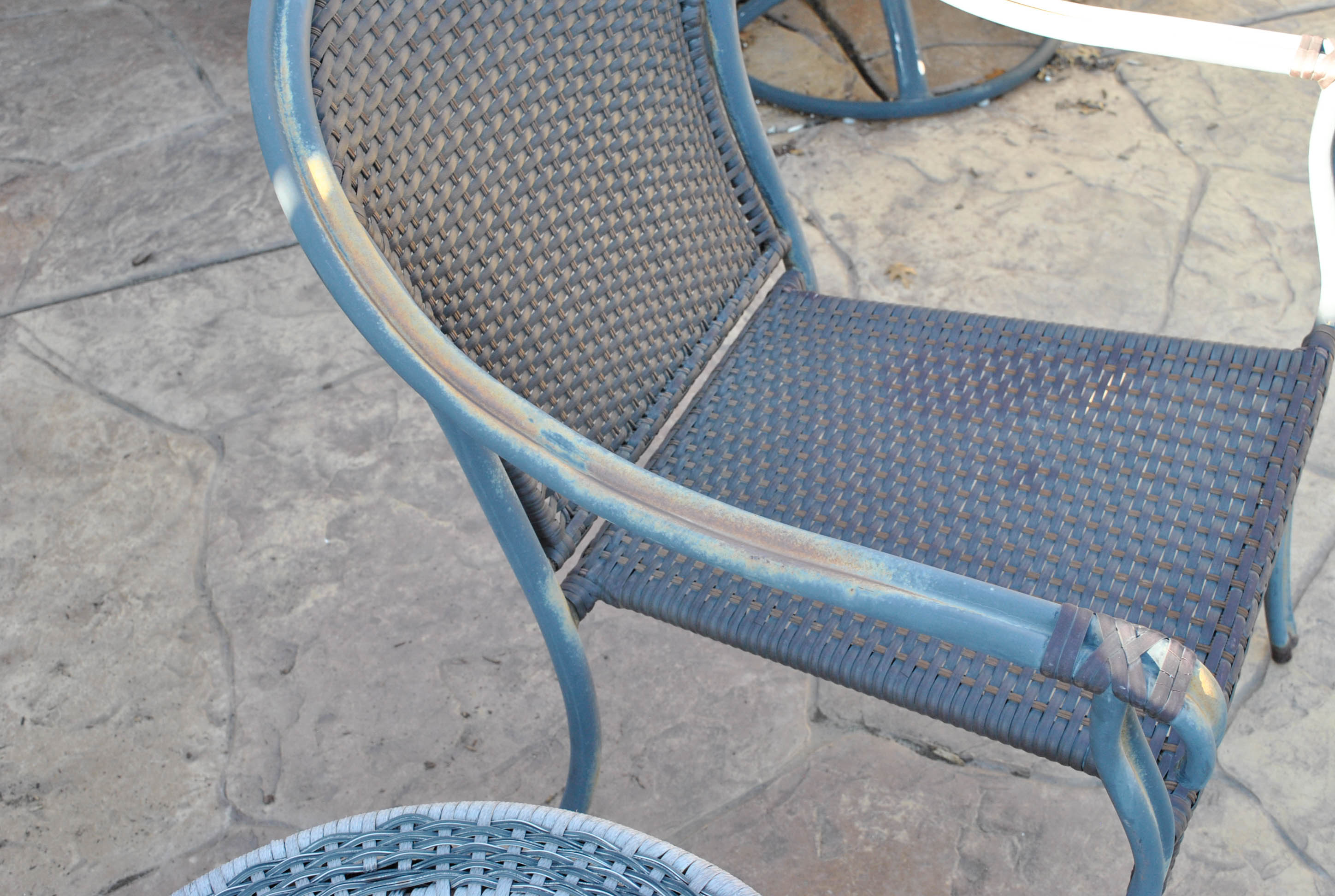 Patio Armchairs and Folding Side Table