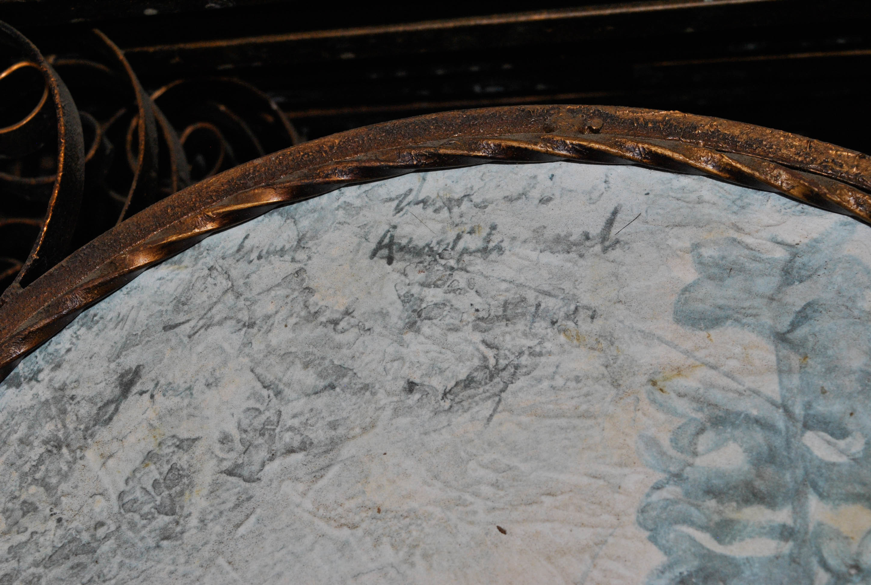 Outdoor Screen with Artisan Made Floral Medallion Panels