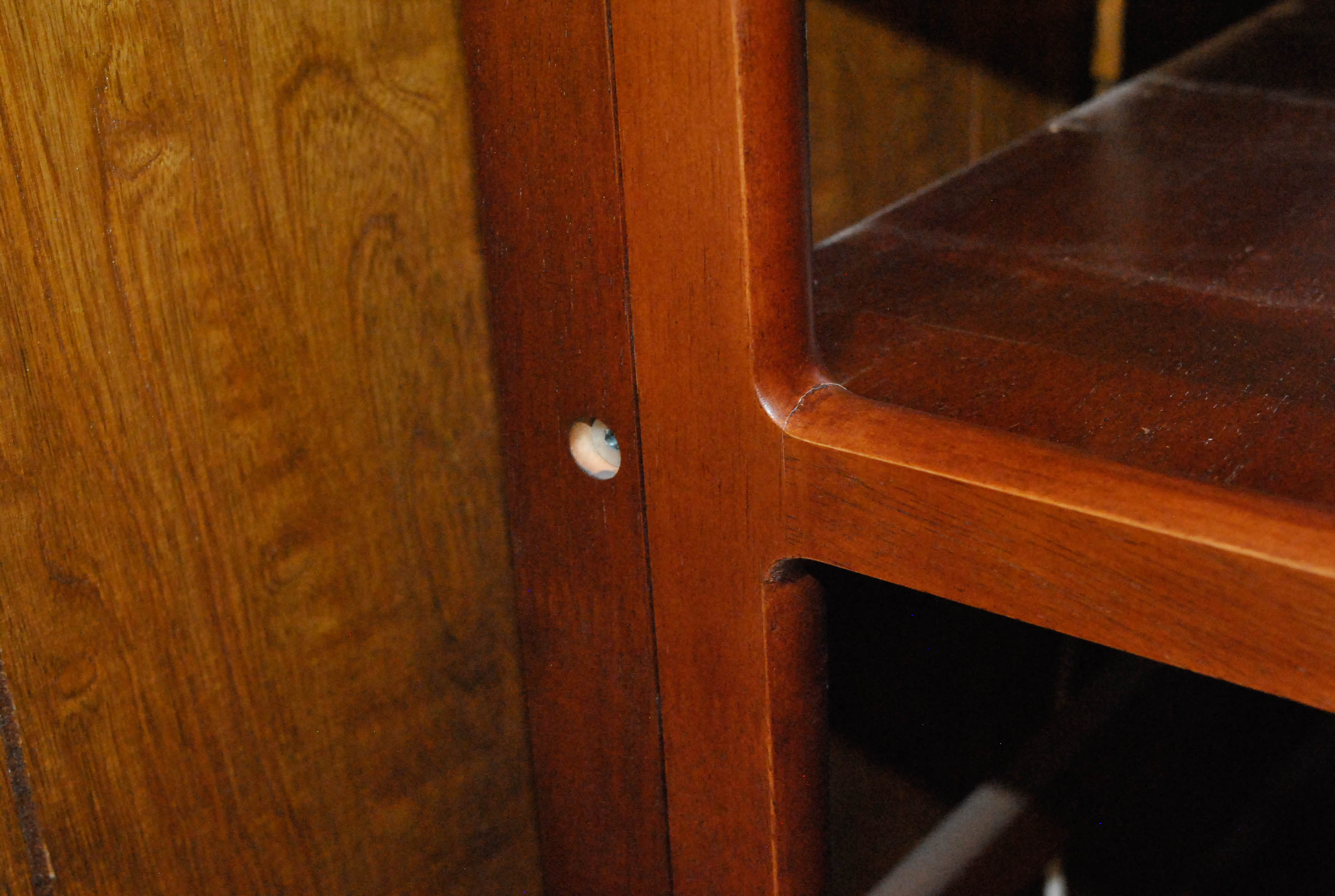 Cherry Finished Folding Bookshelf