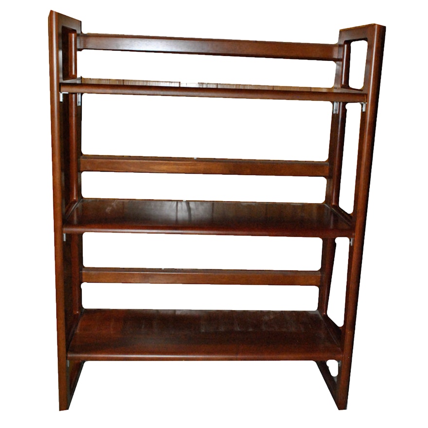 Cherry Finished Folding Bookshelf