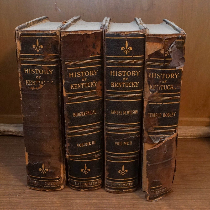 1928 Four-Volume Set of "History of Kentucky"