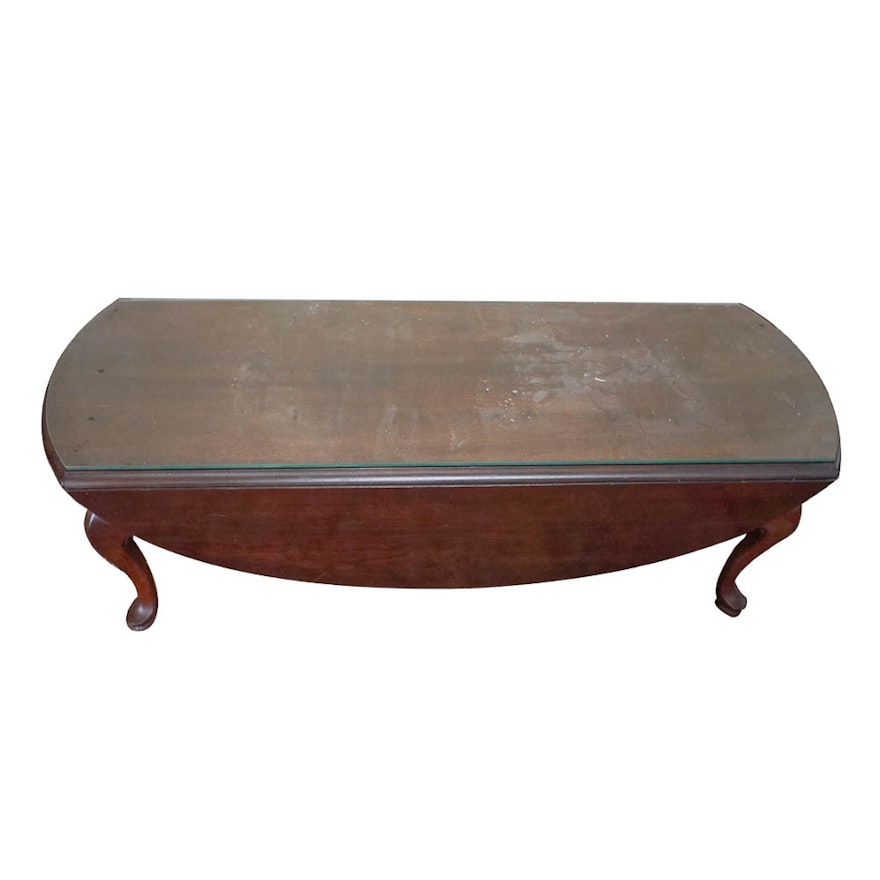 Queen Anne Style Drop-Leaf Coffee Table