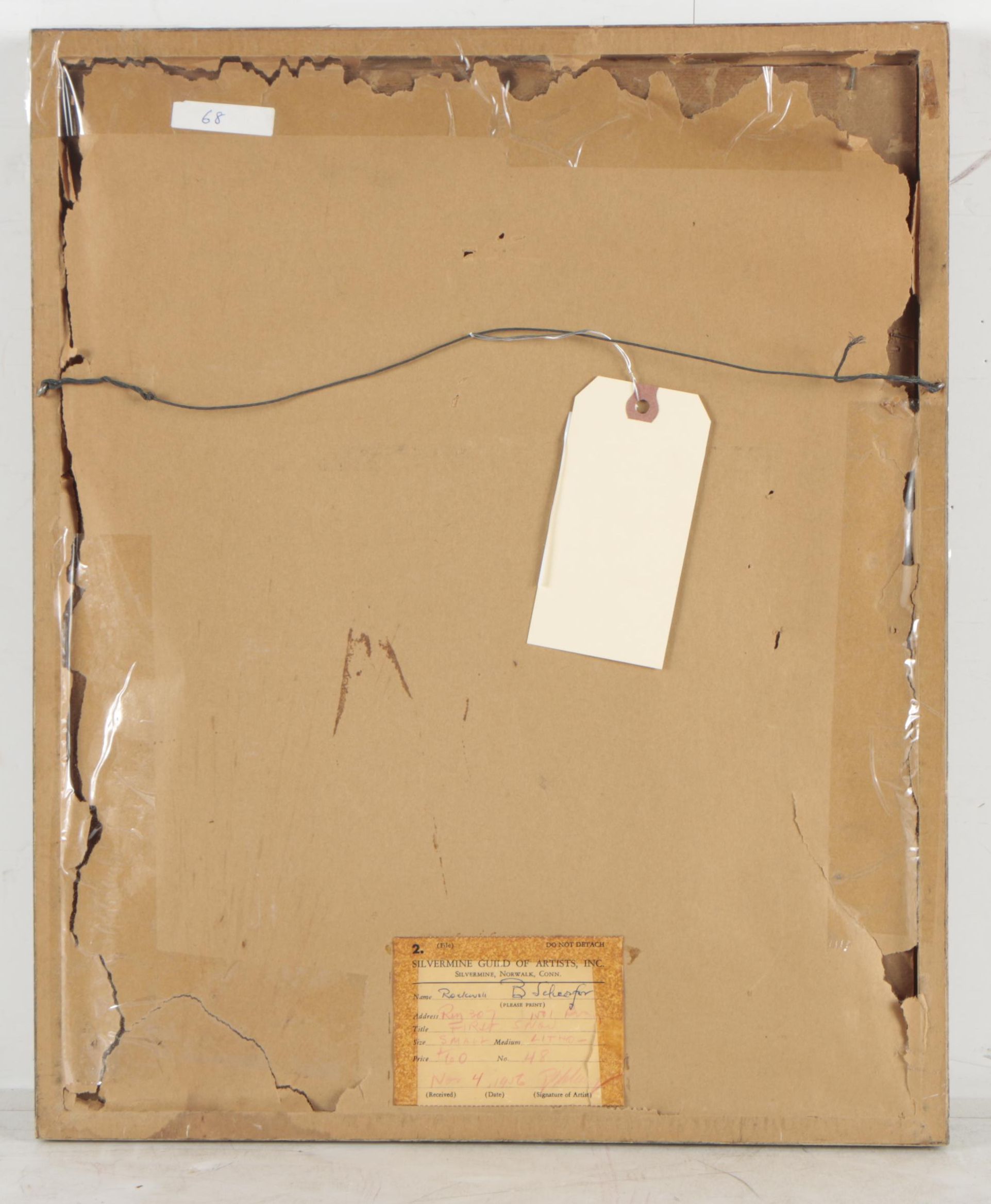 Lithograph After Rockwell Schaefer "First Snow"