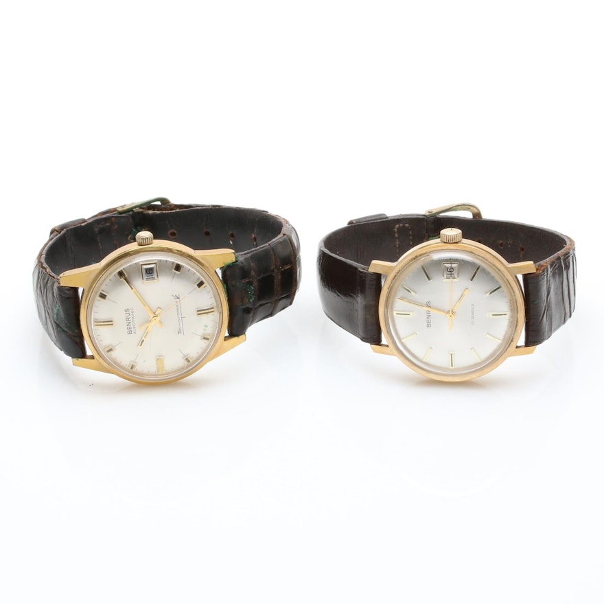 Gold Tone Benrus Wristwatch Assortment
