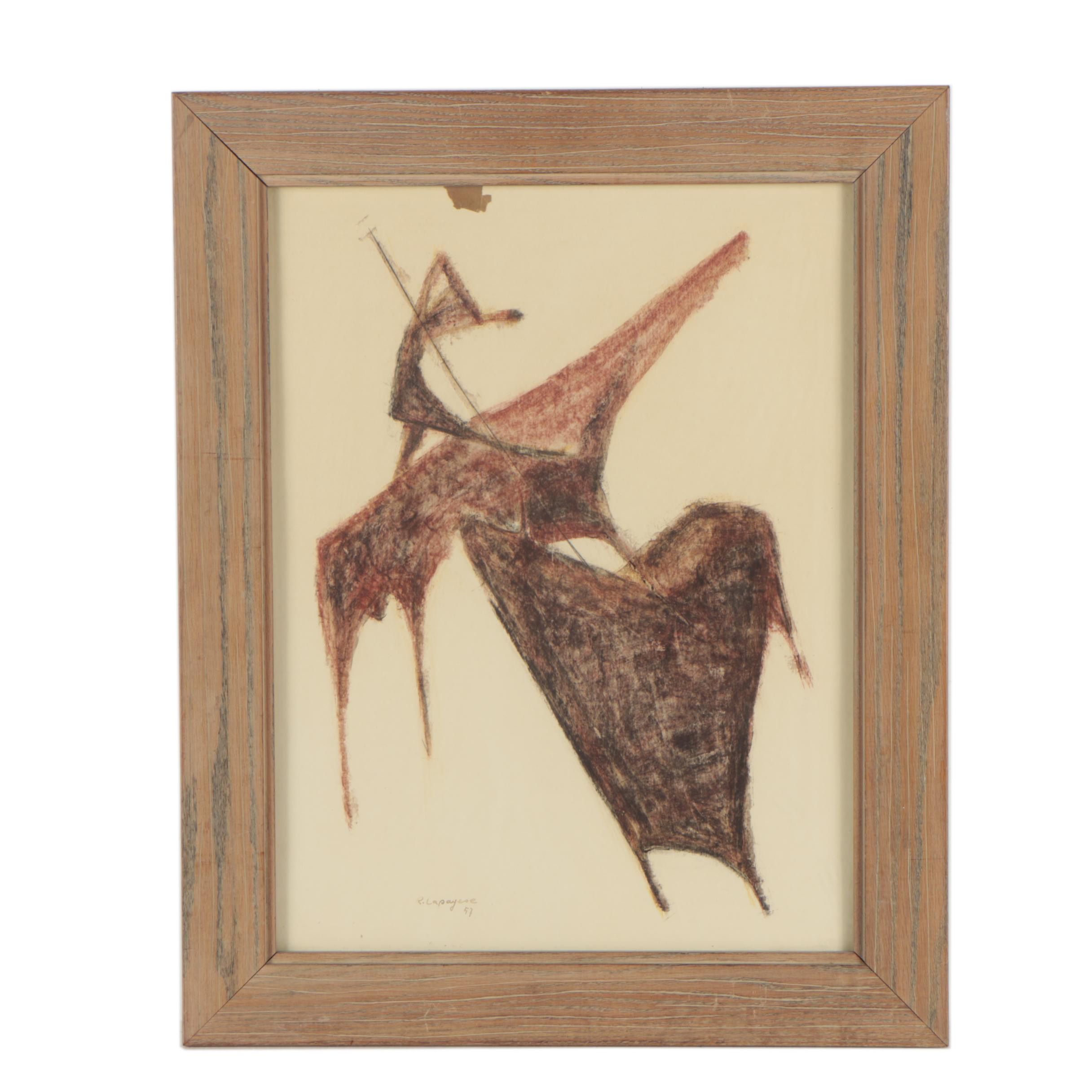 Ramon Lapayese Mixed Media Drawing