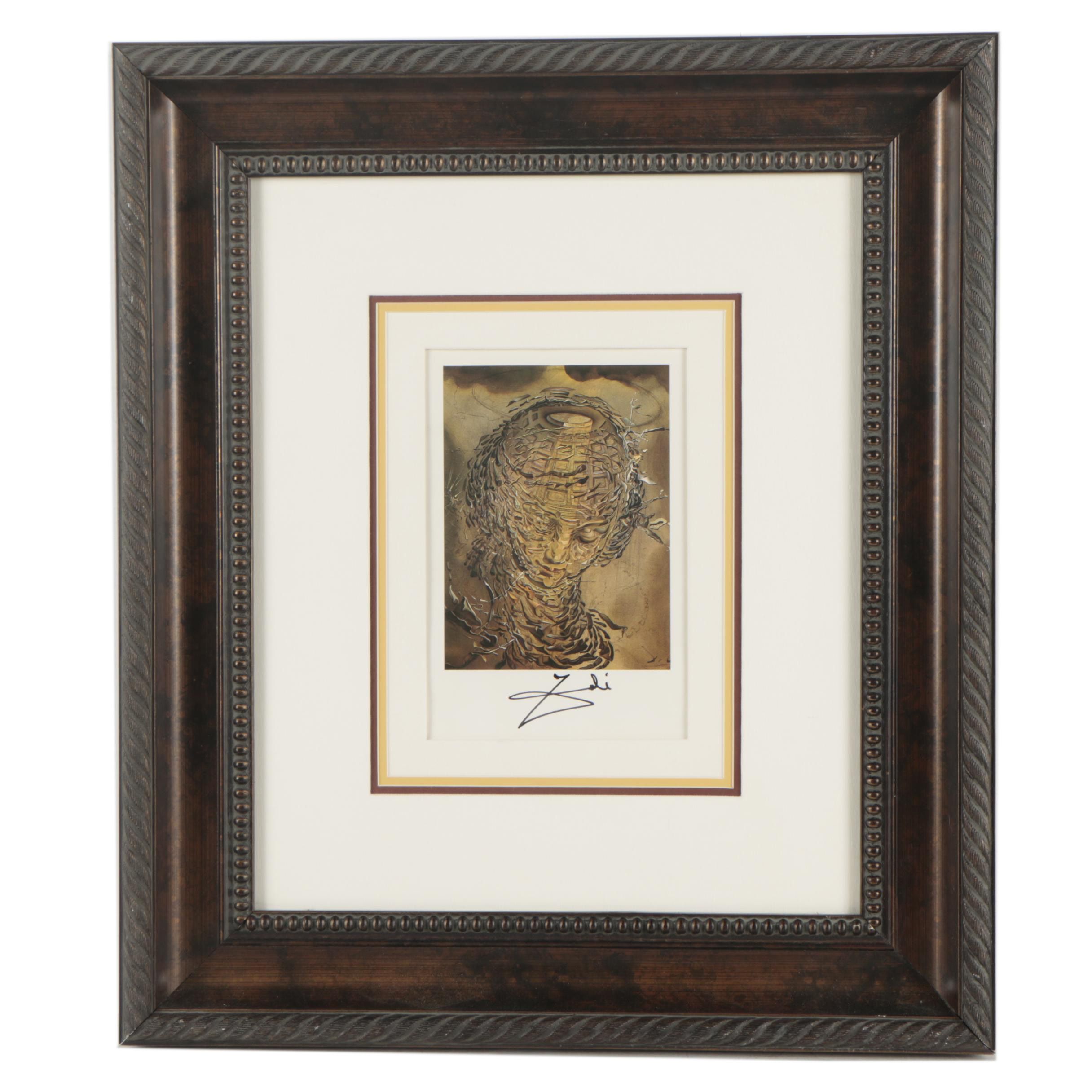 Offset Lithograph After Salvador Dalí "Exploding Raphaelesque Head"