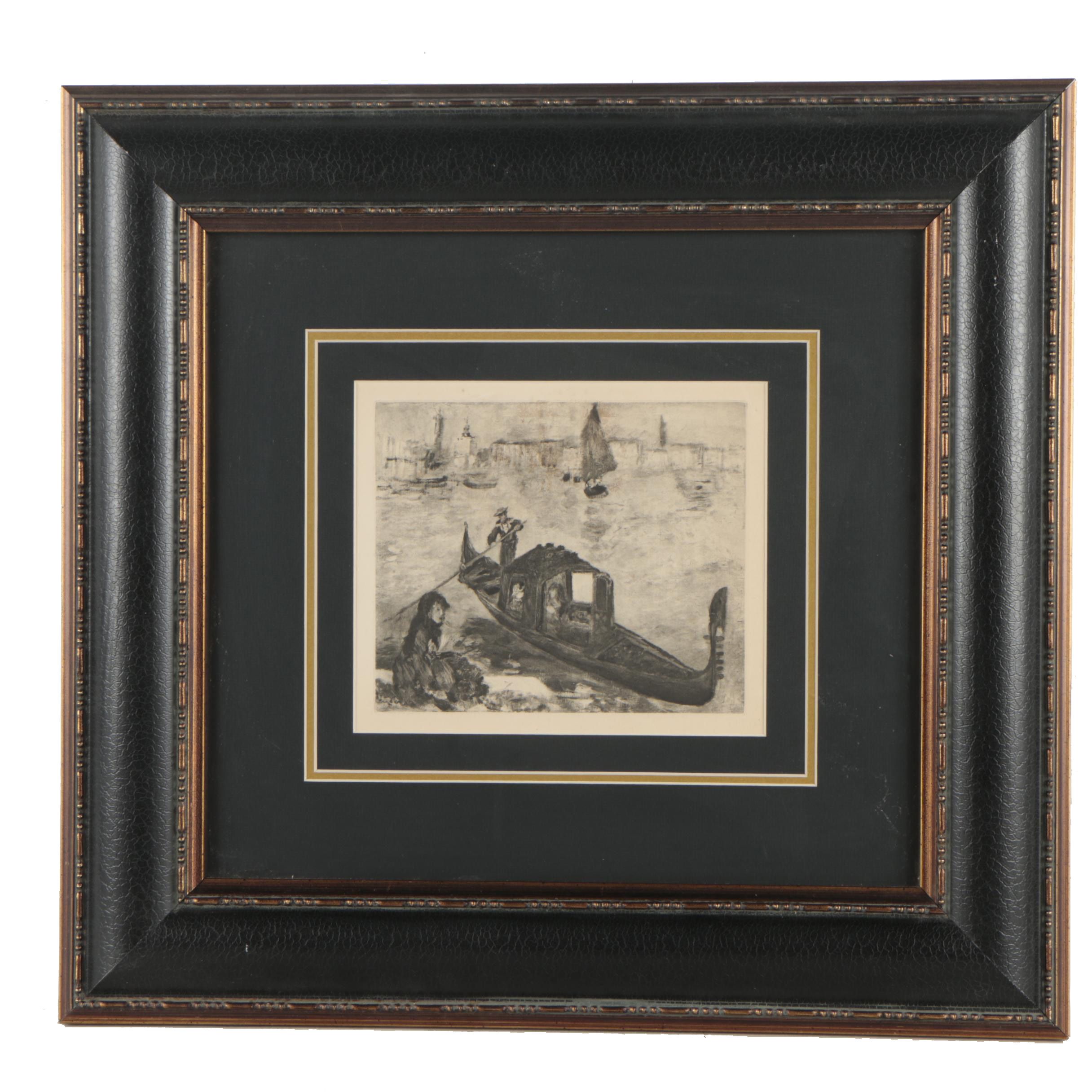 Heliogravure Print After Pierre-Auguste Renoir "Venice"