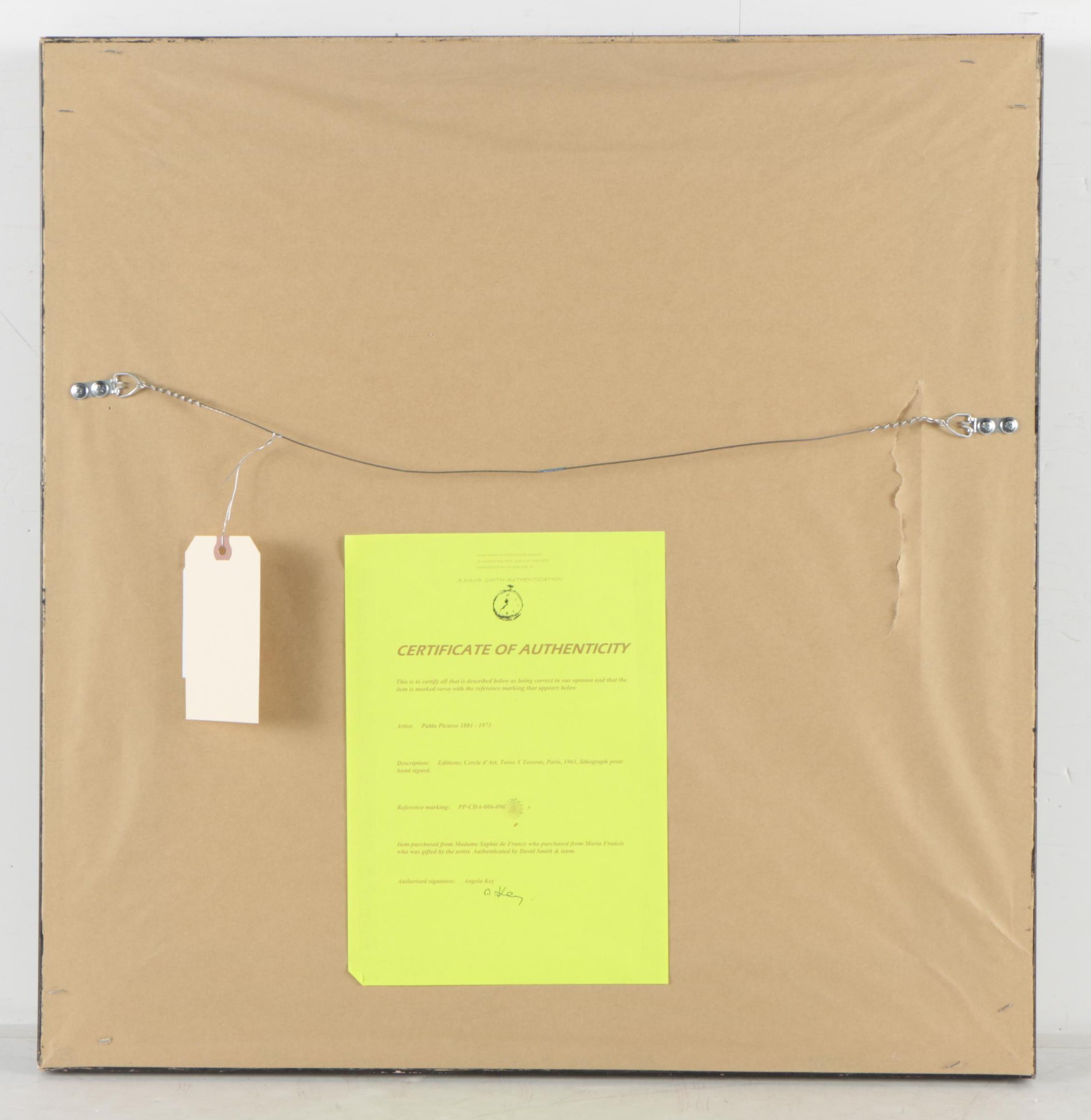 Halftone Print After Pablo Picasso "Bullfight I - Horse Air"