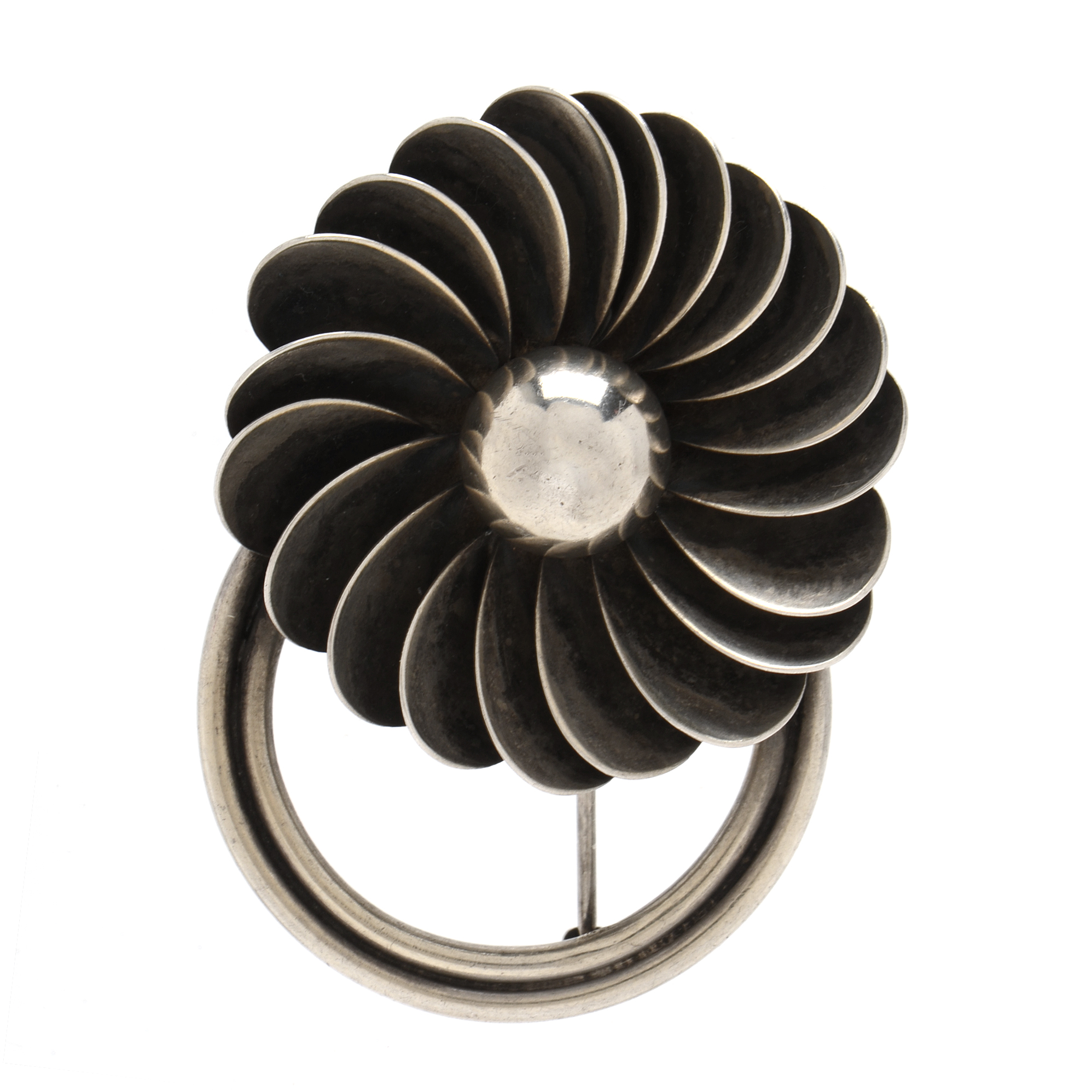 Georg Jensen Hand Wrought Sterling Silver Brooch