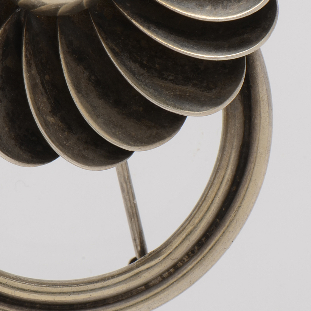Georg Jensen Hand Wrought Sterling Silver Brooch