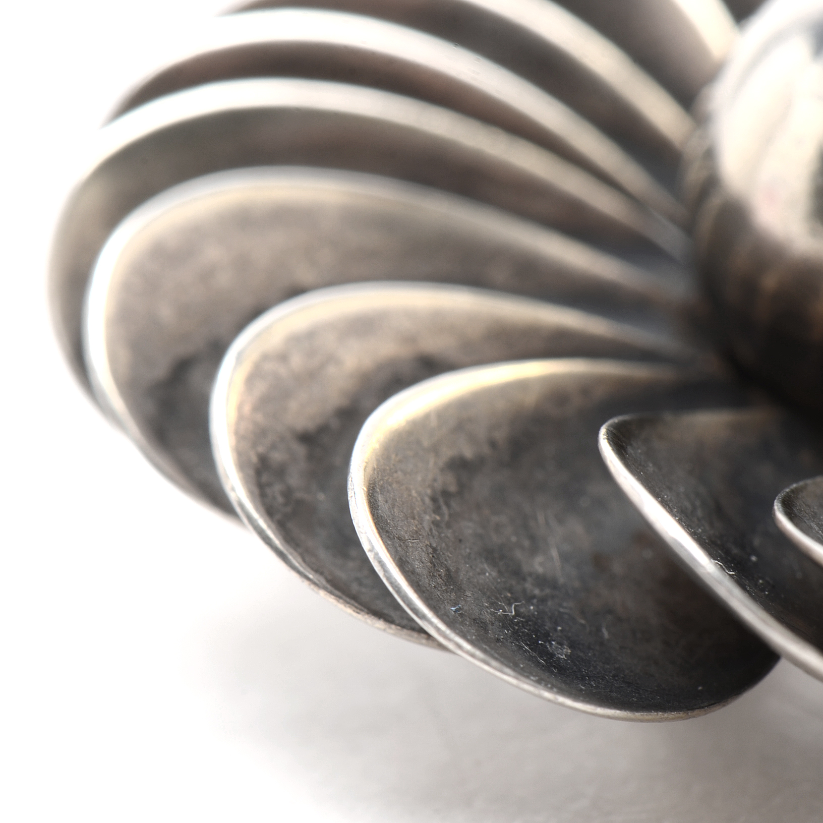 Georg Jensen Hand Wrought Sterling Silver Brooch