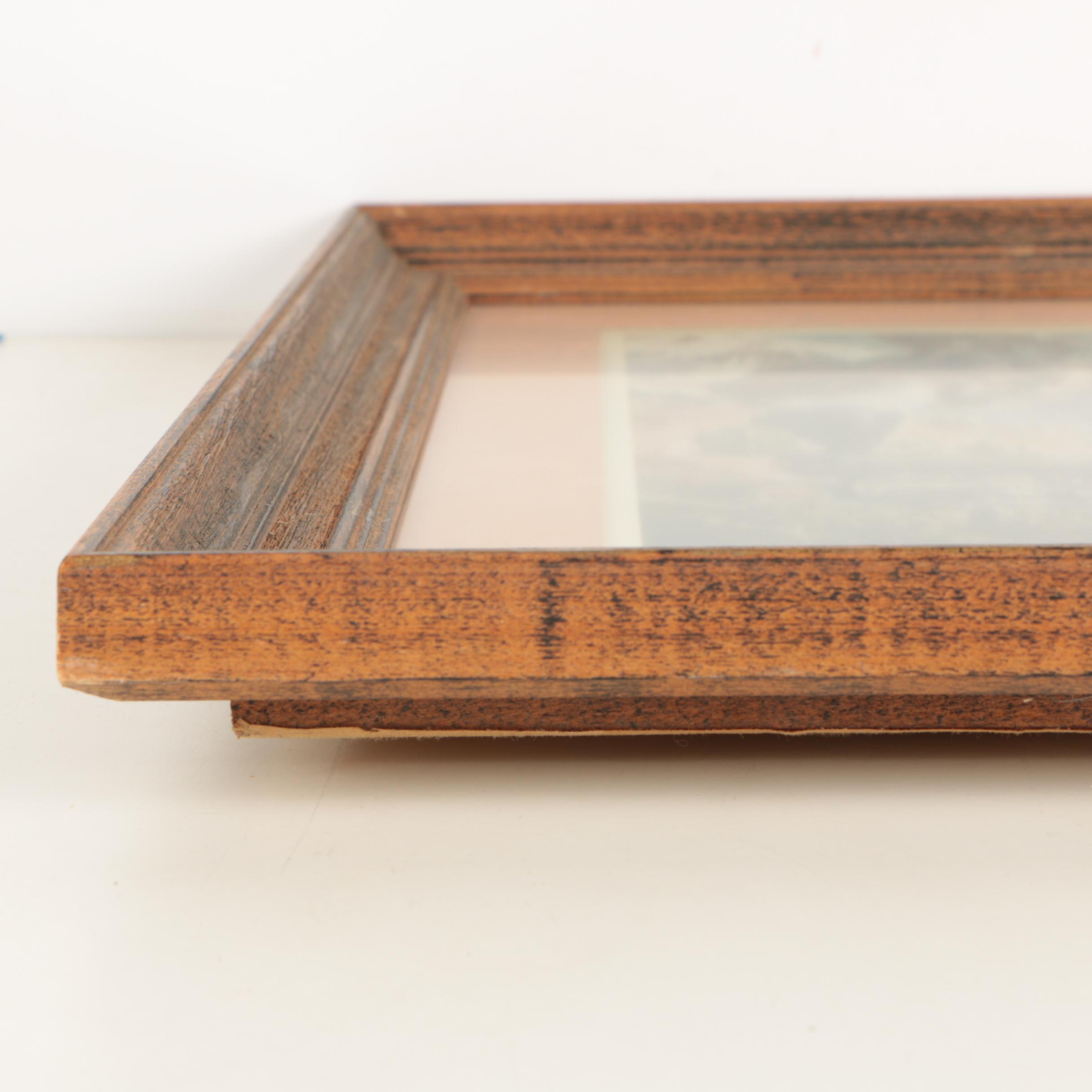 Otto Kuhler Offset Lithographs Featuring "Big Mountains Little Engines"