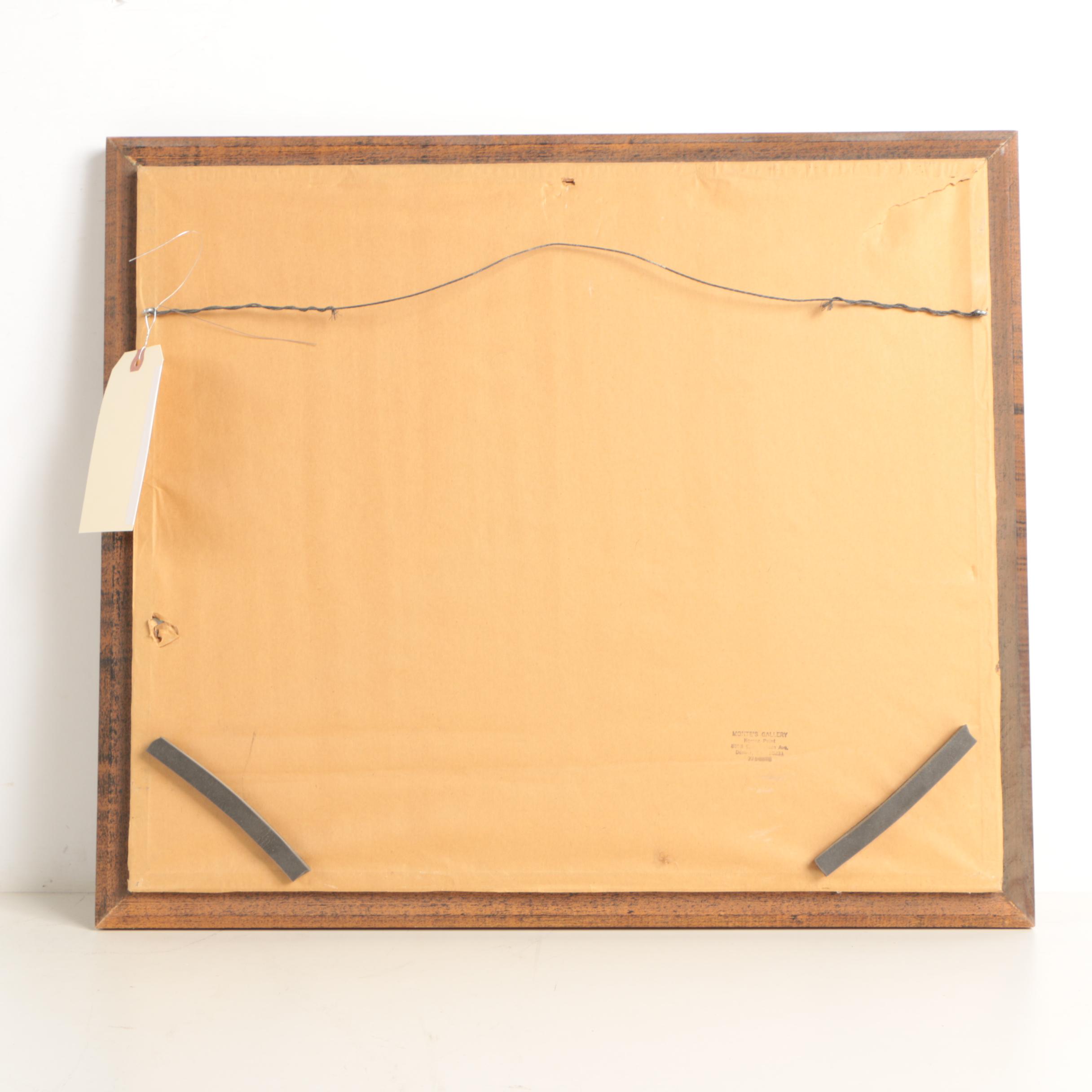 Otto Kuhler Offset Lithographs Featuring "Big Mountains Little Engines"