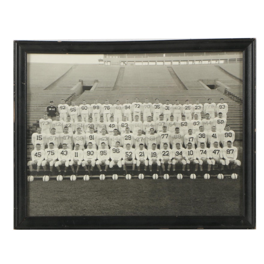 Black and White Photograph of Yale Football Team