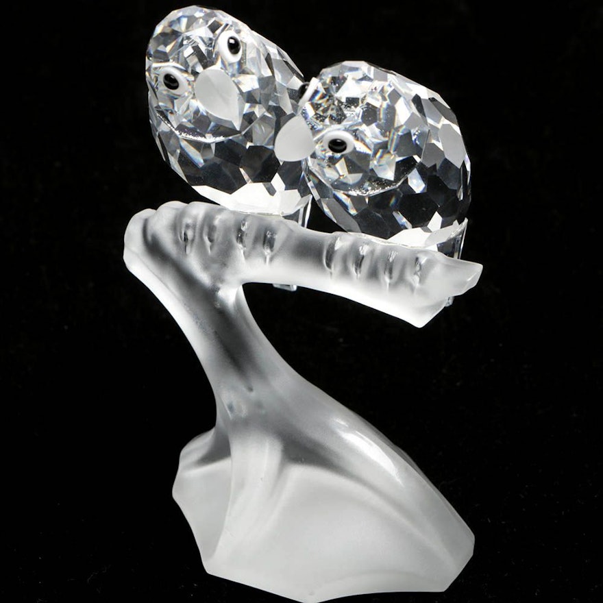 Swarovski Crystal Society 1987 "Lovebirds Togetherness" Figurine