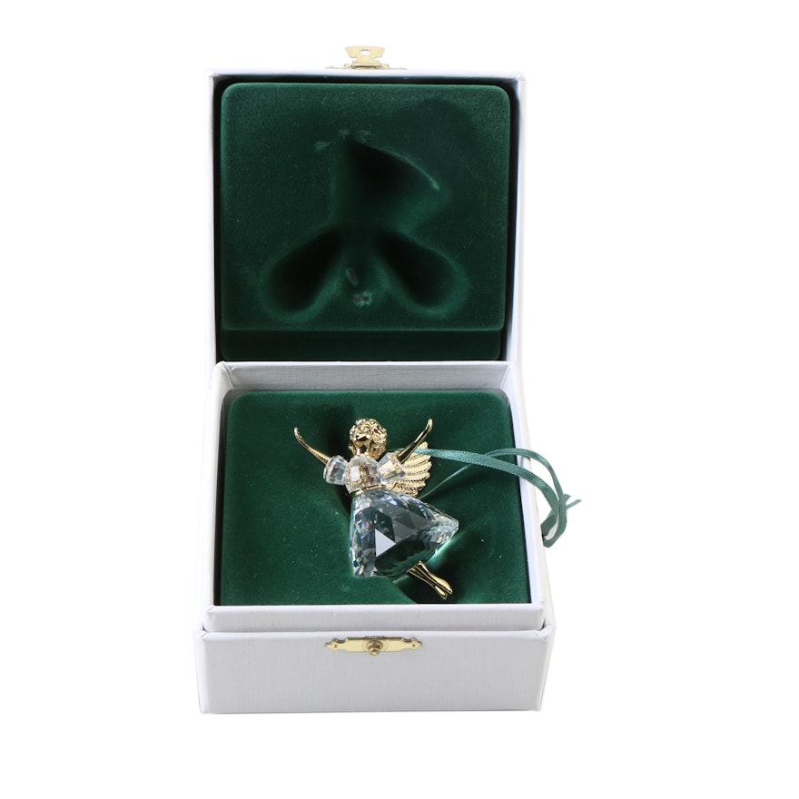 Swarovski Crystal Memories Angel Ornament with Box