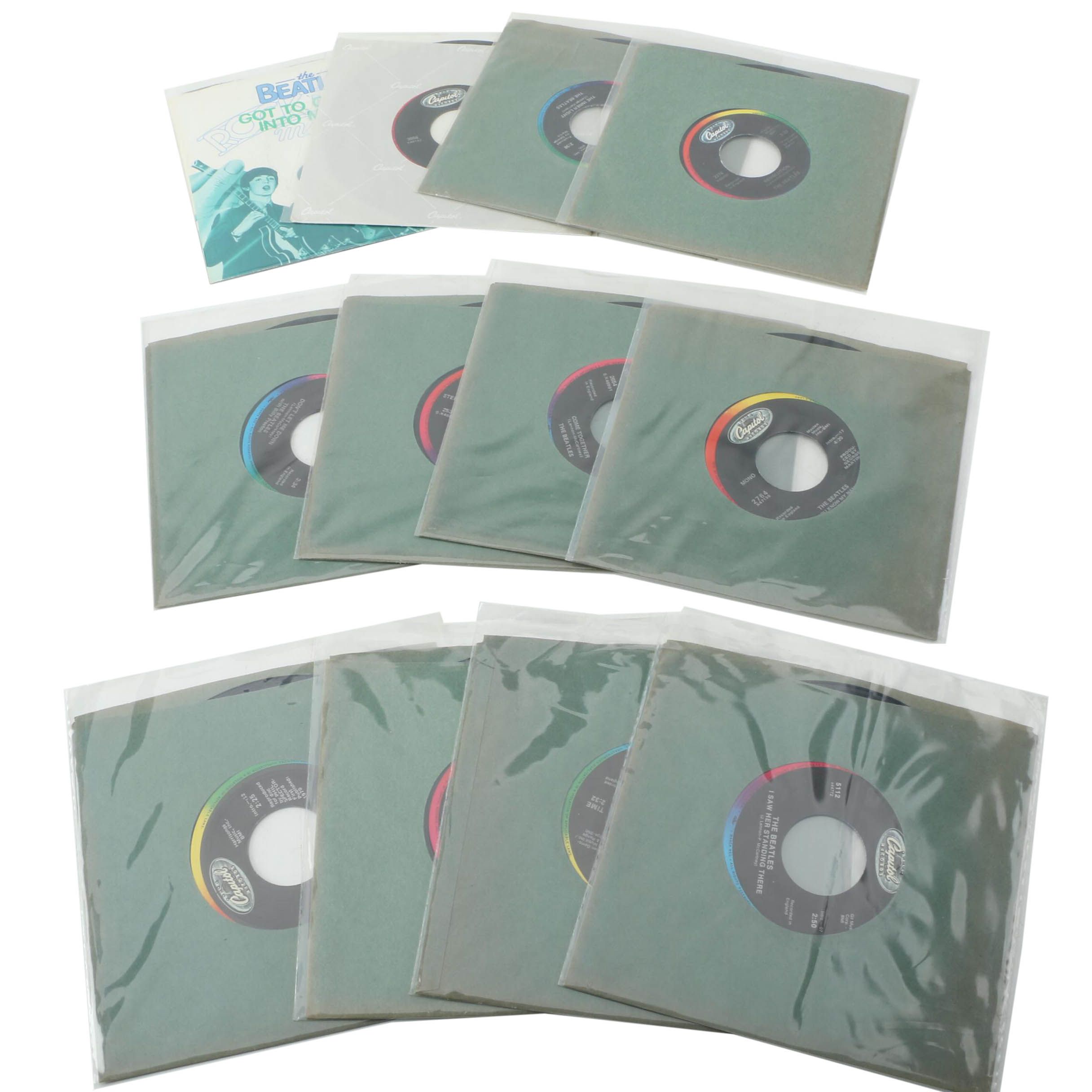 The Beatles Capitol Rainbow Label 7" Records