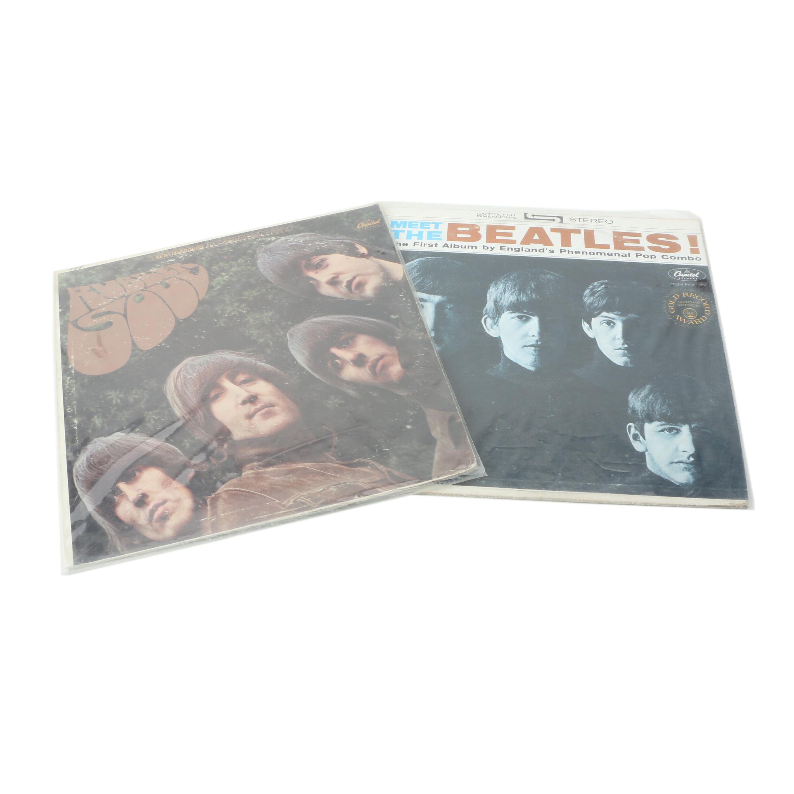 "Meet The Beatles" and "Rubber Soul" Capitol Records Club Edition Pressings