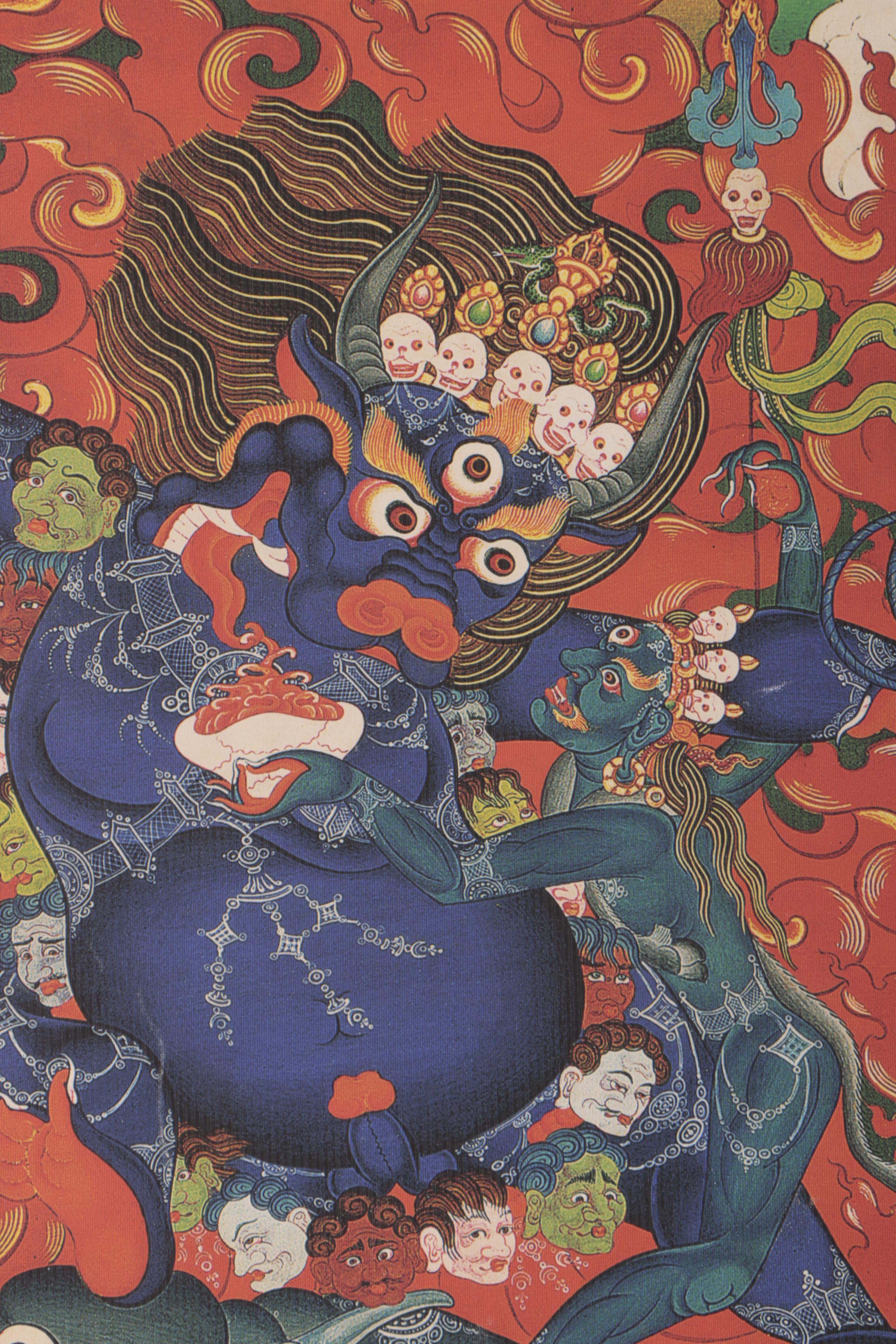 Giclee After Tibetan Thangka of Yama