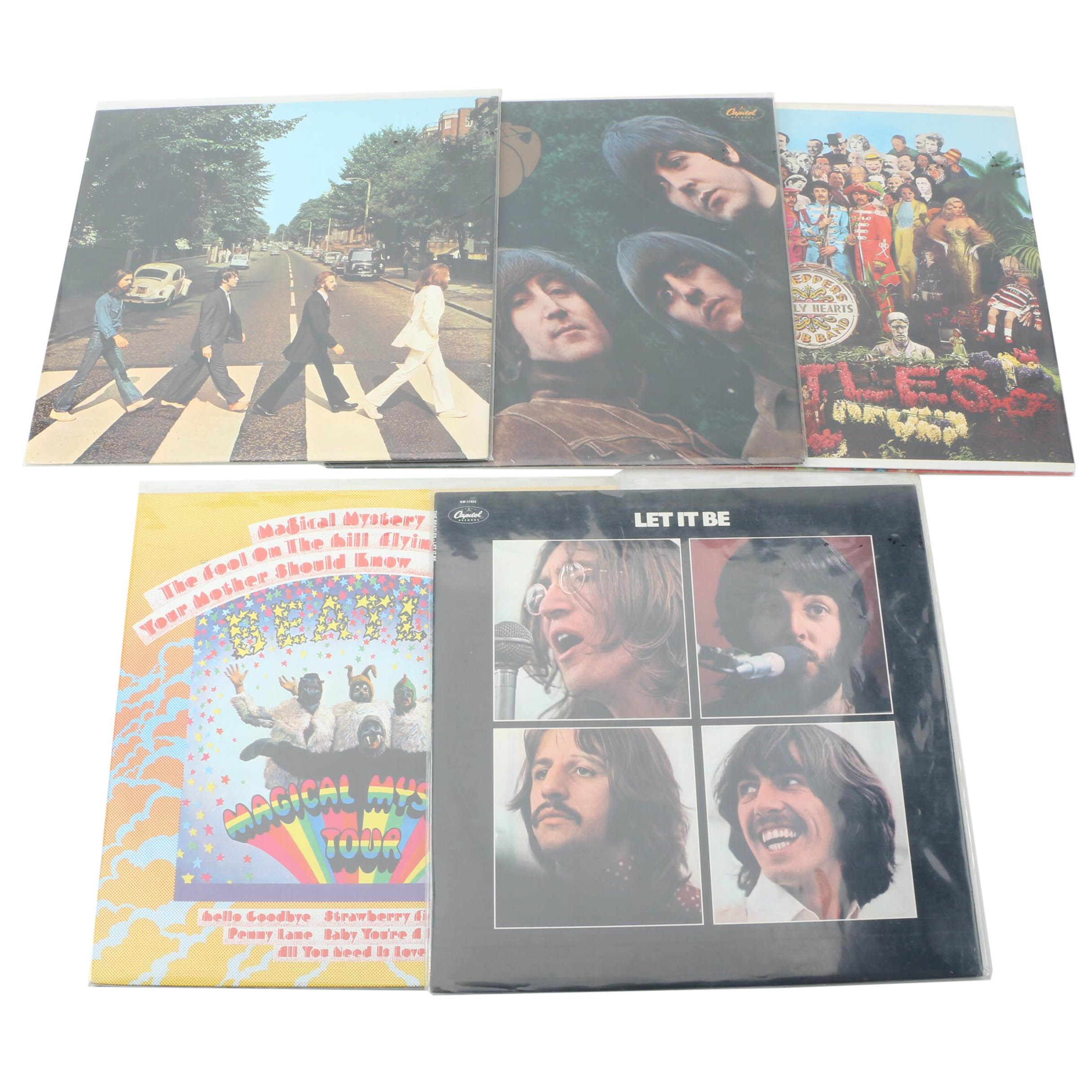 The Beatles Capitol Nostalgia Rainbow Label Record Collection