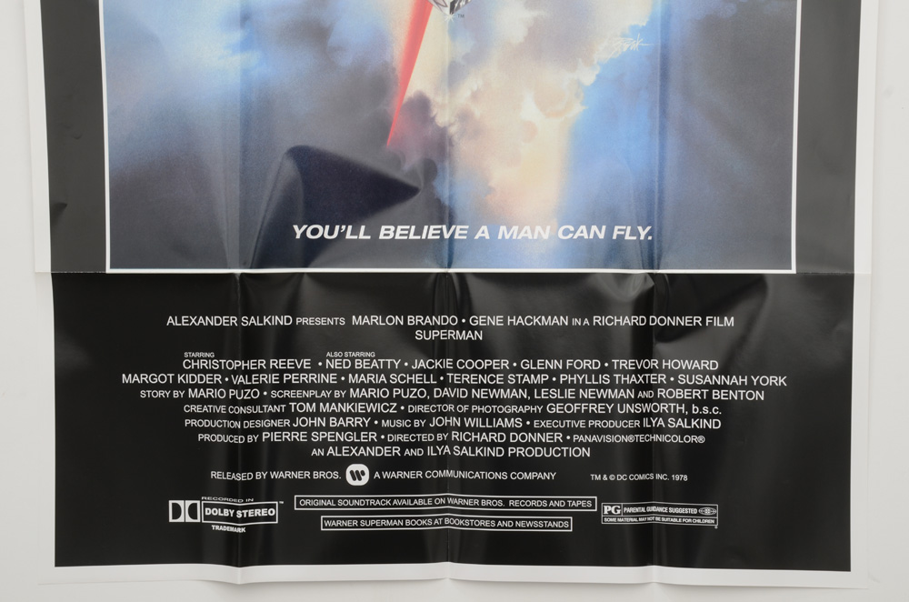 Original 1978 "Superman The Movie" Poster