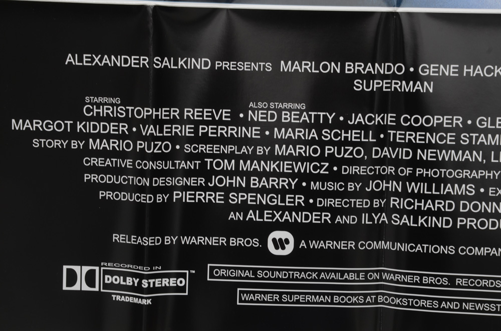 Original 1978 "Superman The Movie" Poster