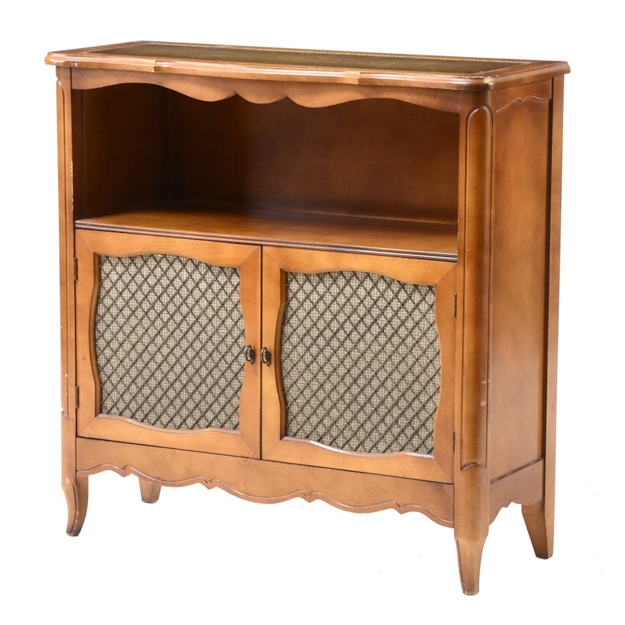 Vintage Cabinet with Leather Inlay