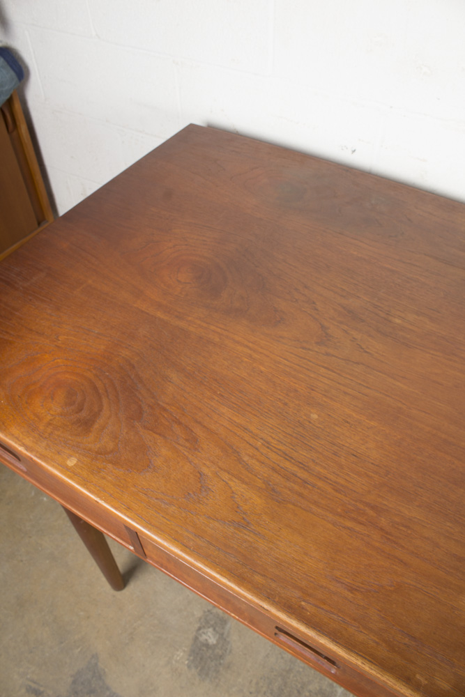 Vintage Danish Modern Teak Wood Desk
