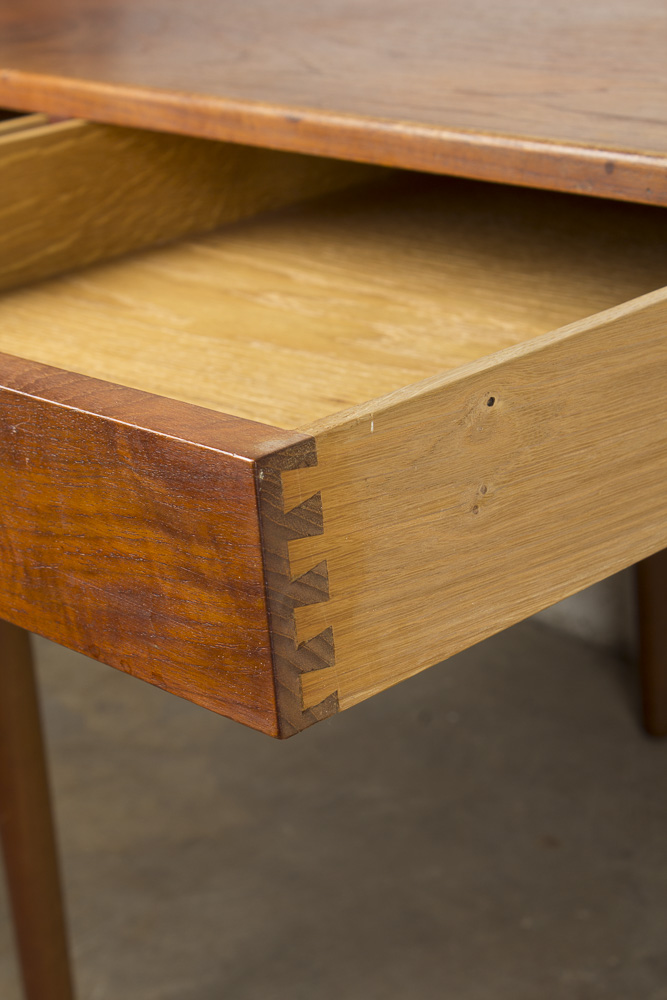 Vintage Danish Modern Teak Wood Desk