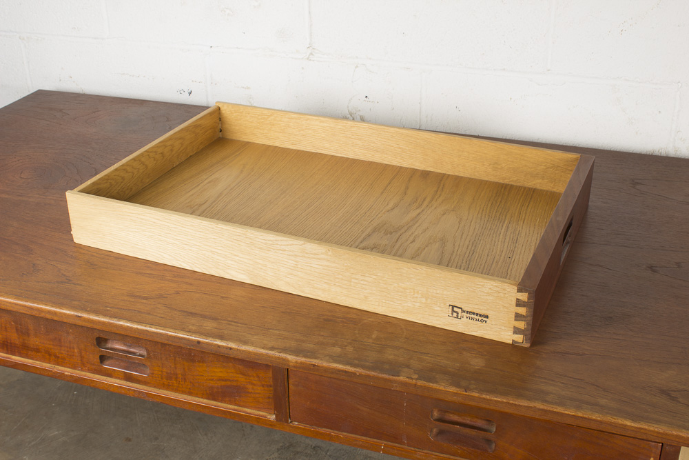 Vintage Danish Modern Teak Wood Desk