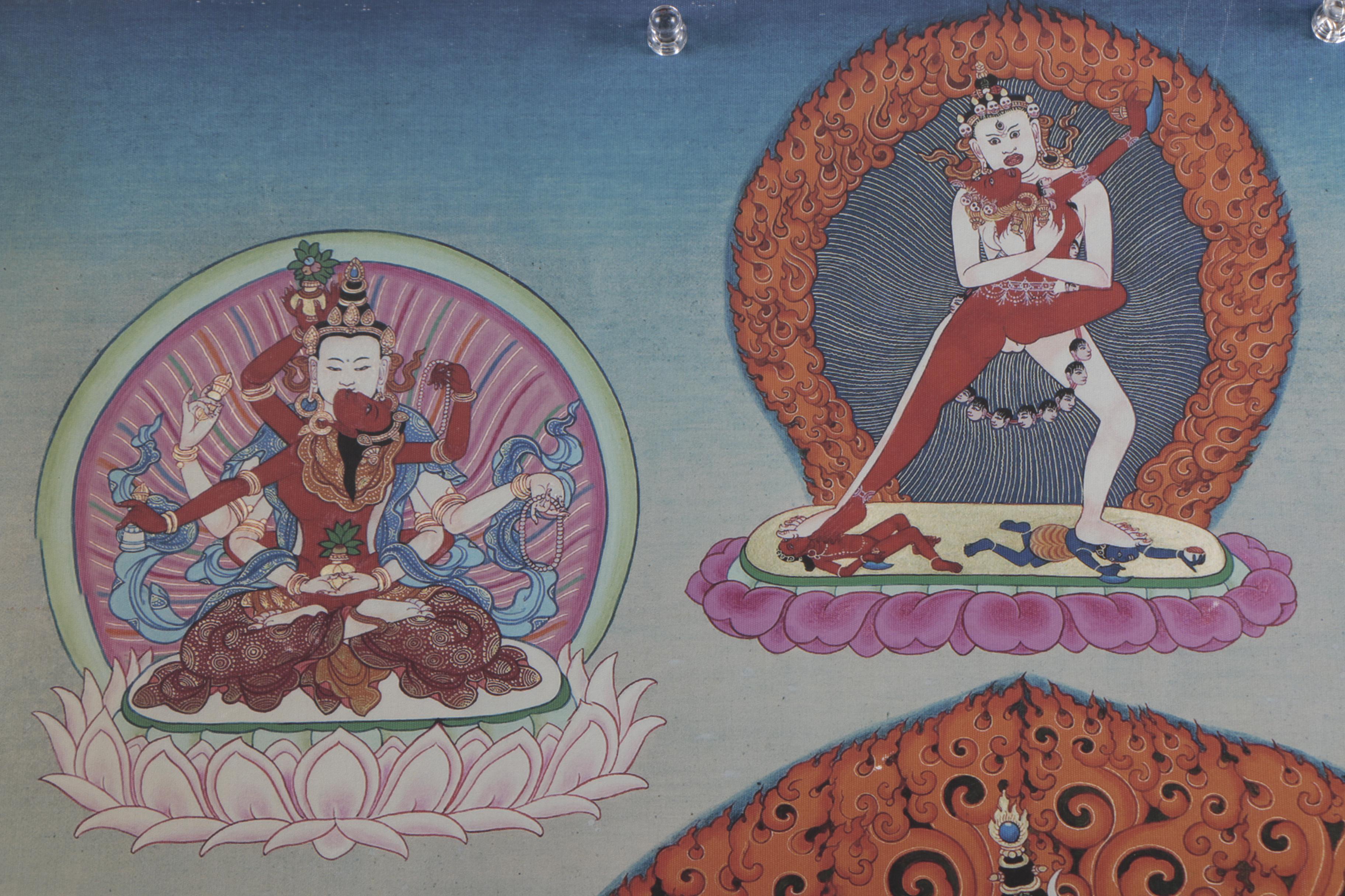 Giclee After Tibetan Thangka of Cakrasamvara Tantra