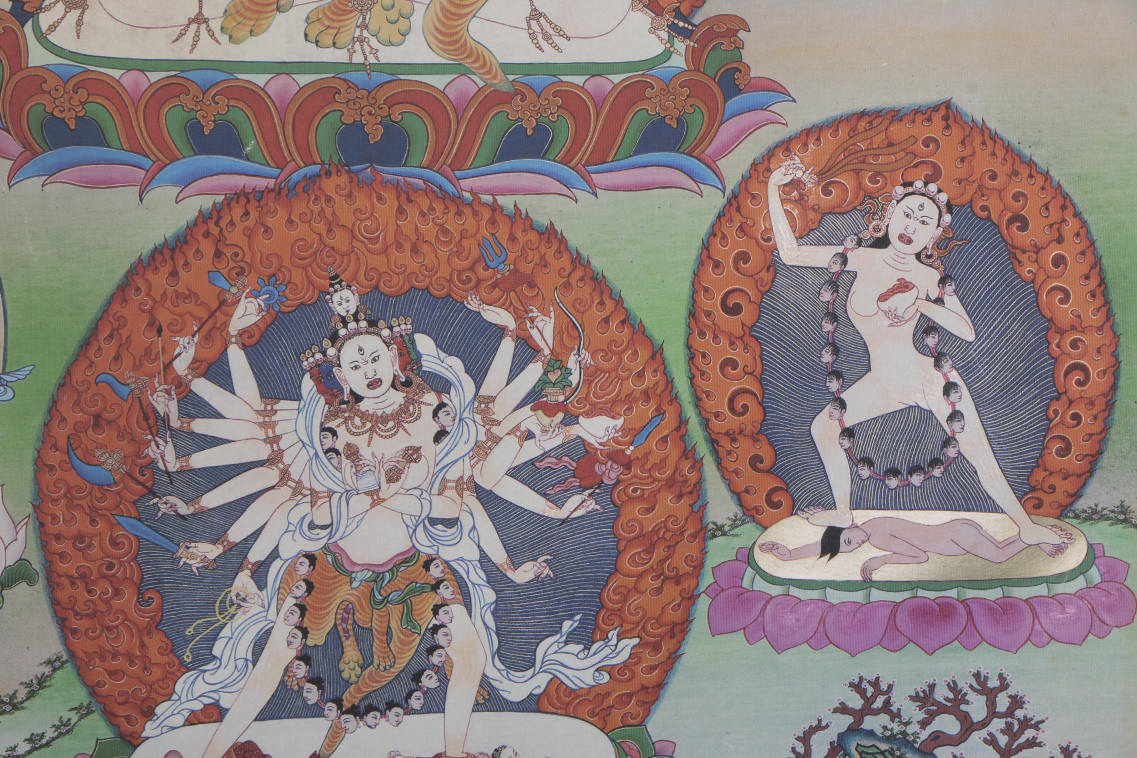 Giclee After Tibetan Thangka of Cakrasamvara Tantra