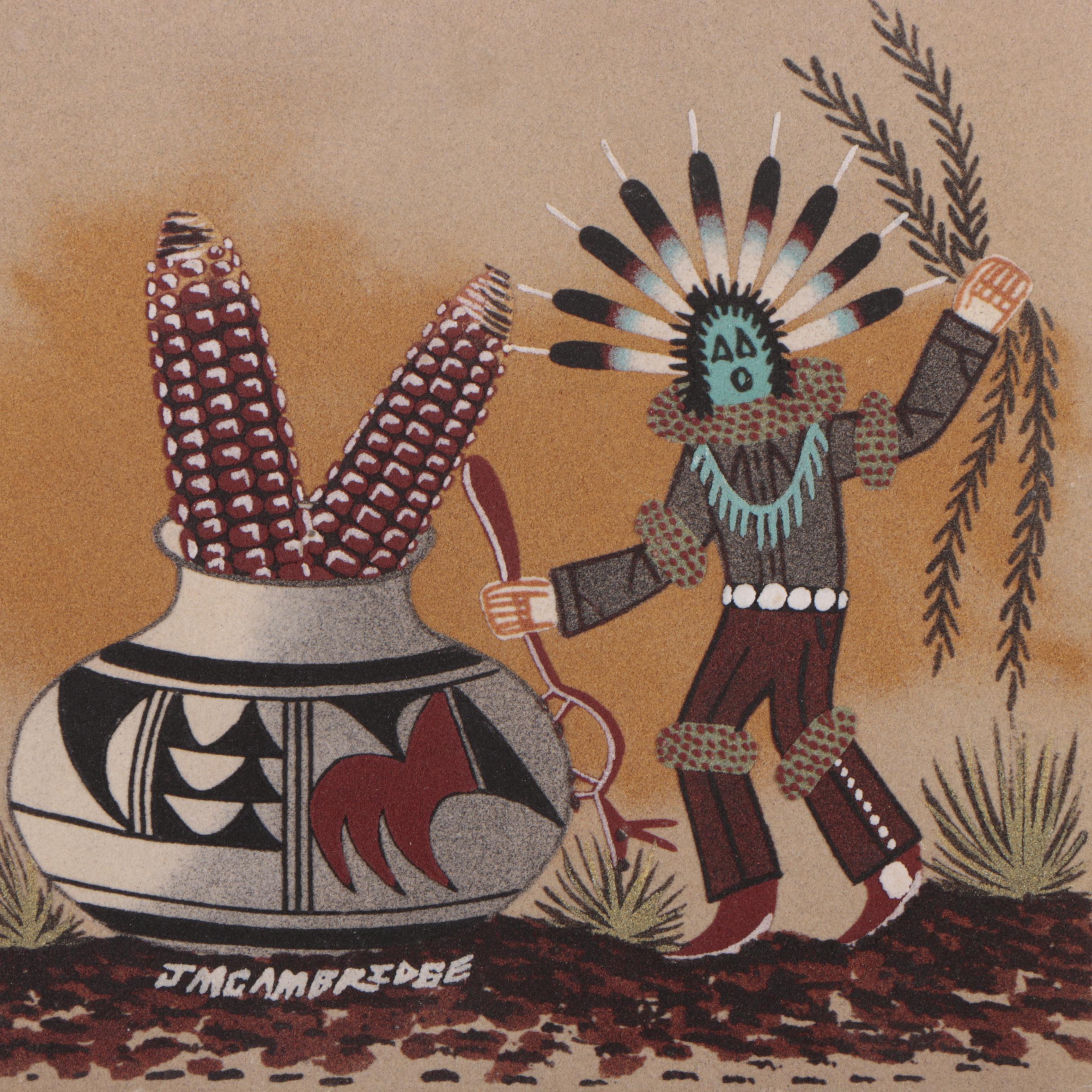 J. M. Cambridge Navajo-Style Sand Painting