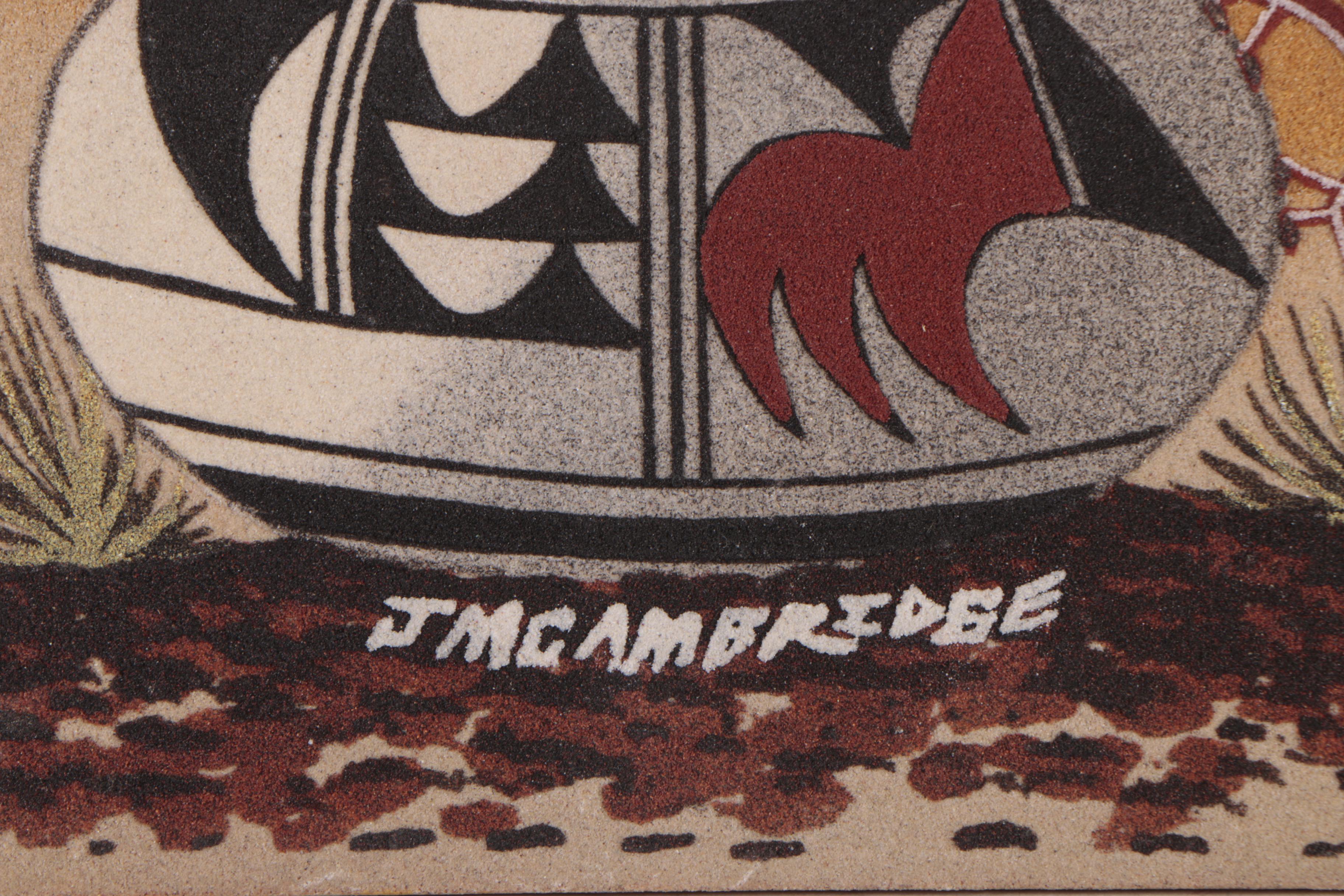 J. M. Cambridge Navajo-Style Sand Painting