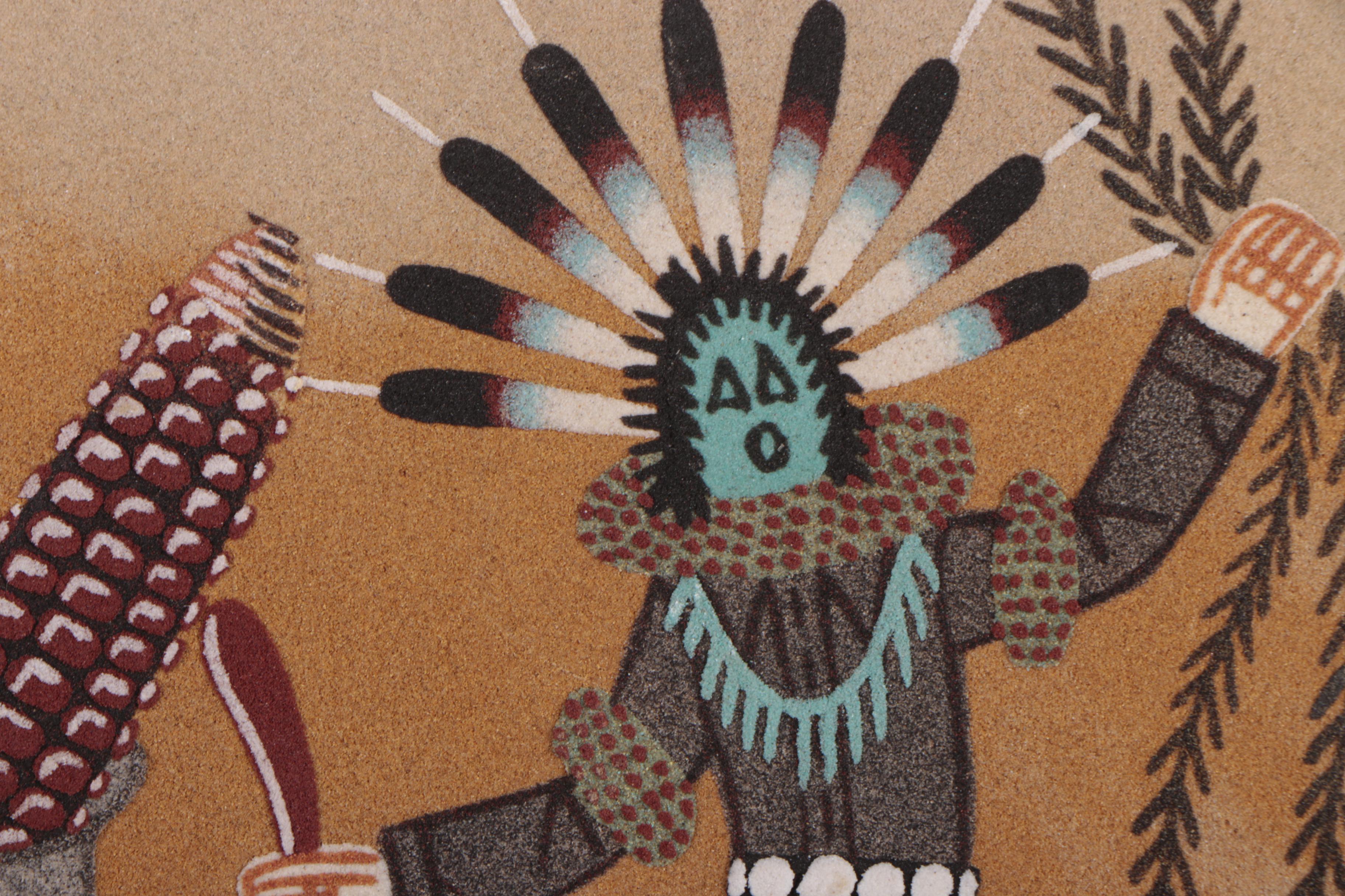 J. M. Cambridge Navajo-Style Sand Painting