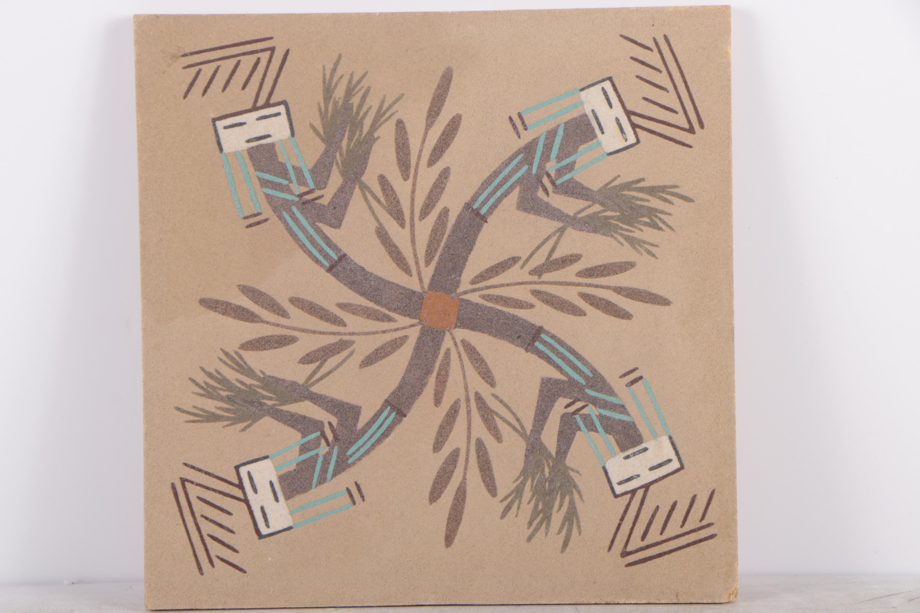 Navajo Style Sand Painting "Rainbow"