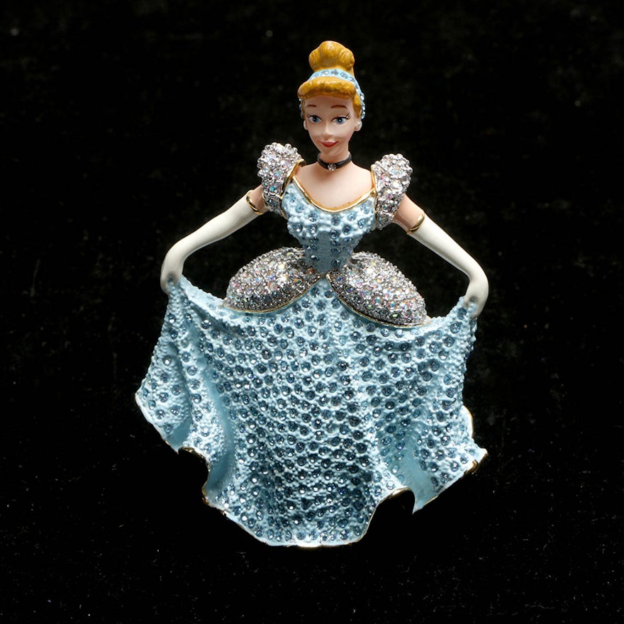 Arribas Swarovski Jeweled "Cinderella" Figurine