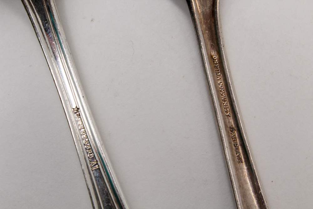 1847 Rogers Bros. "Heritage" Silver Plate Pastry Server and Other Utensils