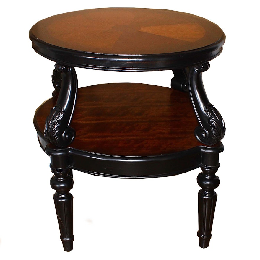 Two Tier Wooden Side Table