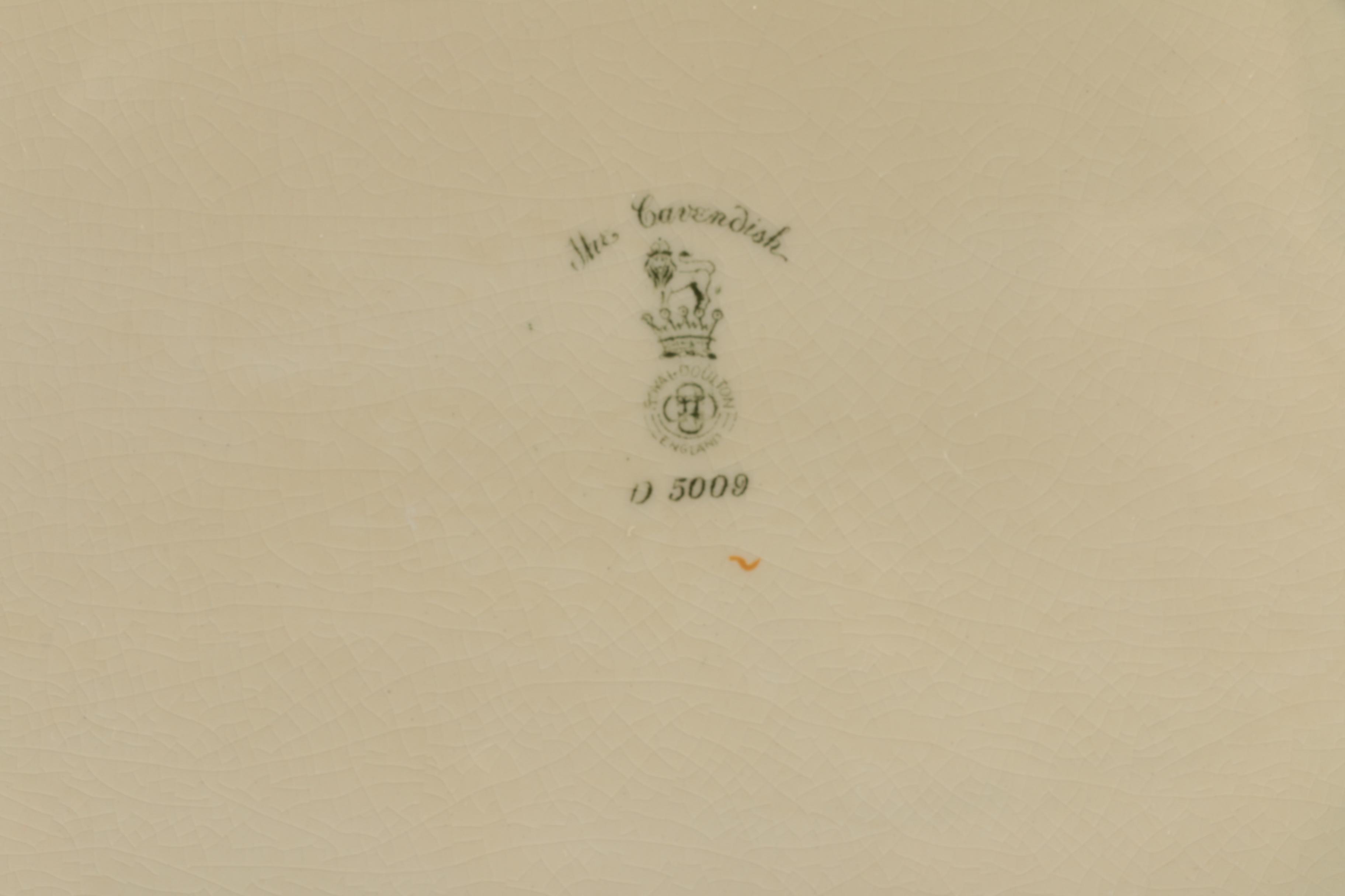 Vintage Royal Doulton "The Cavendish" Porcelain Tableware