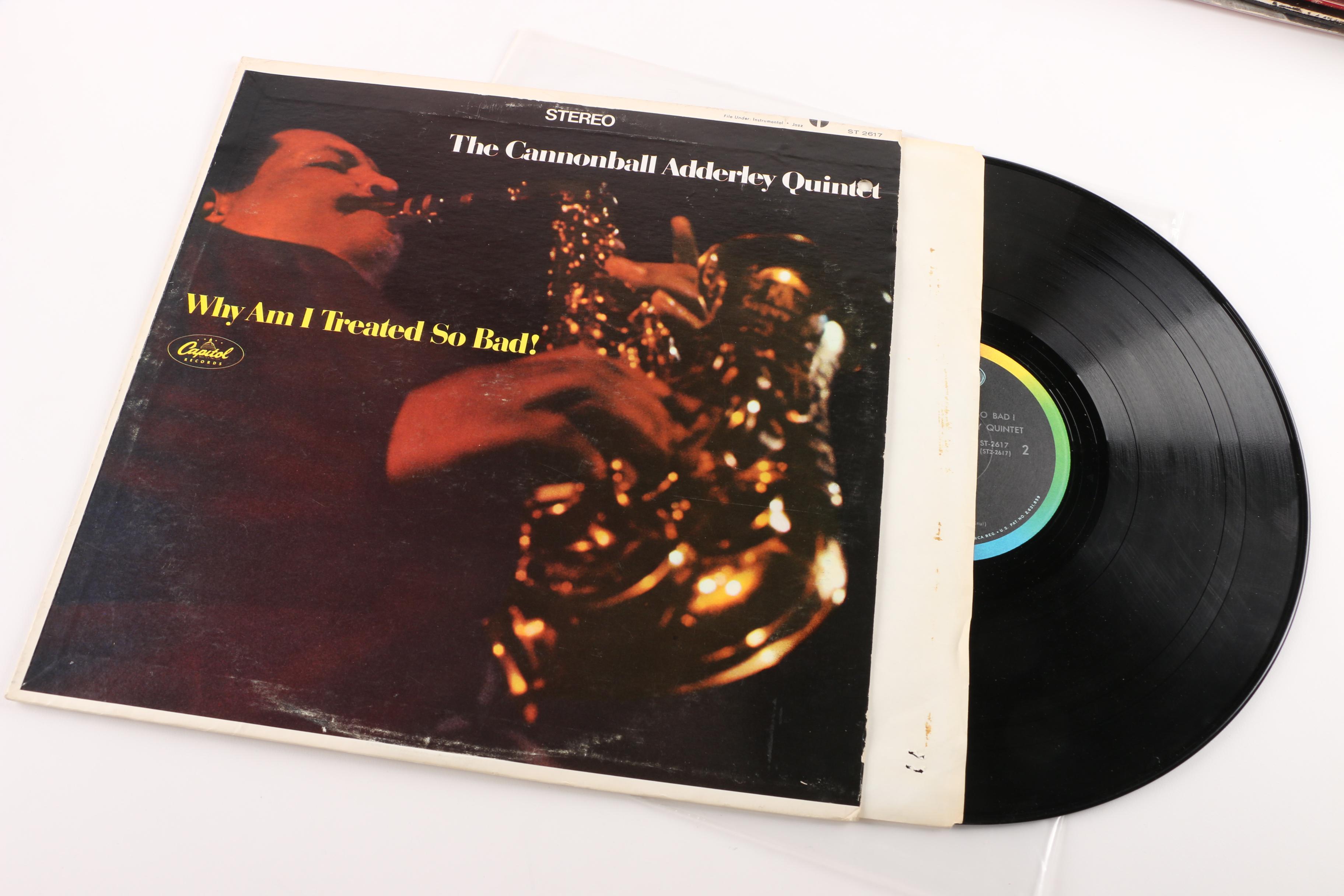 Jazz Records Including Charlie Parker, Dave Brubeck, Cannonball Adderley