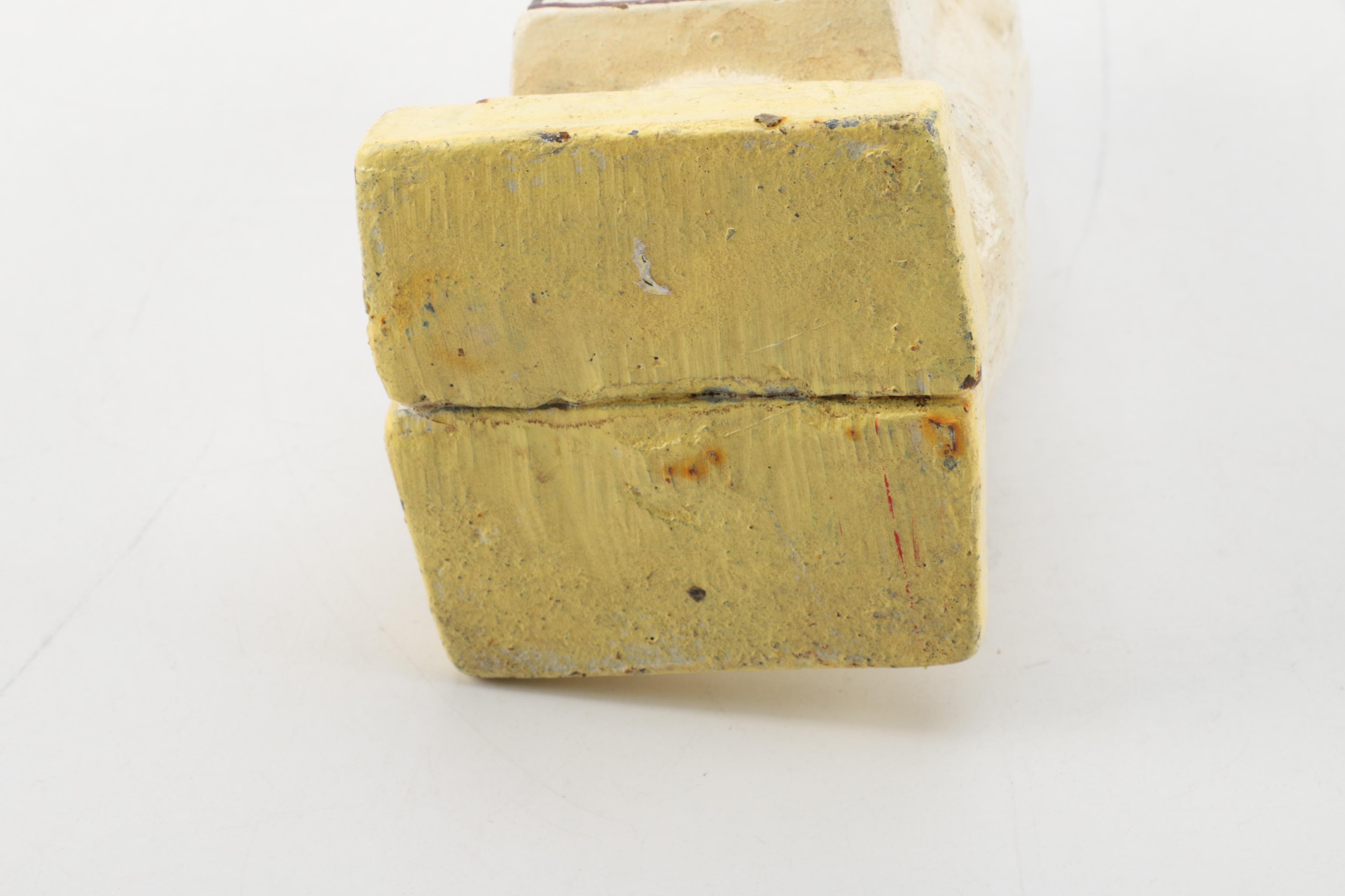 Vintage Cast Iron "Thrifty The Wise Pig" Piggy Bank