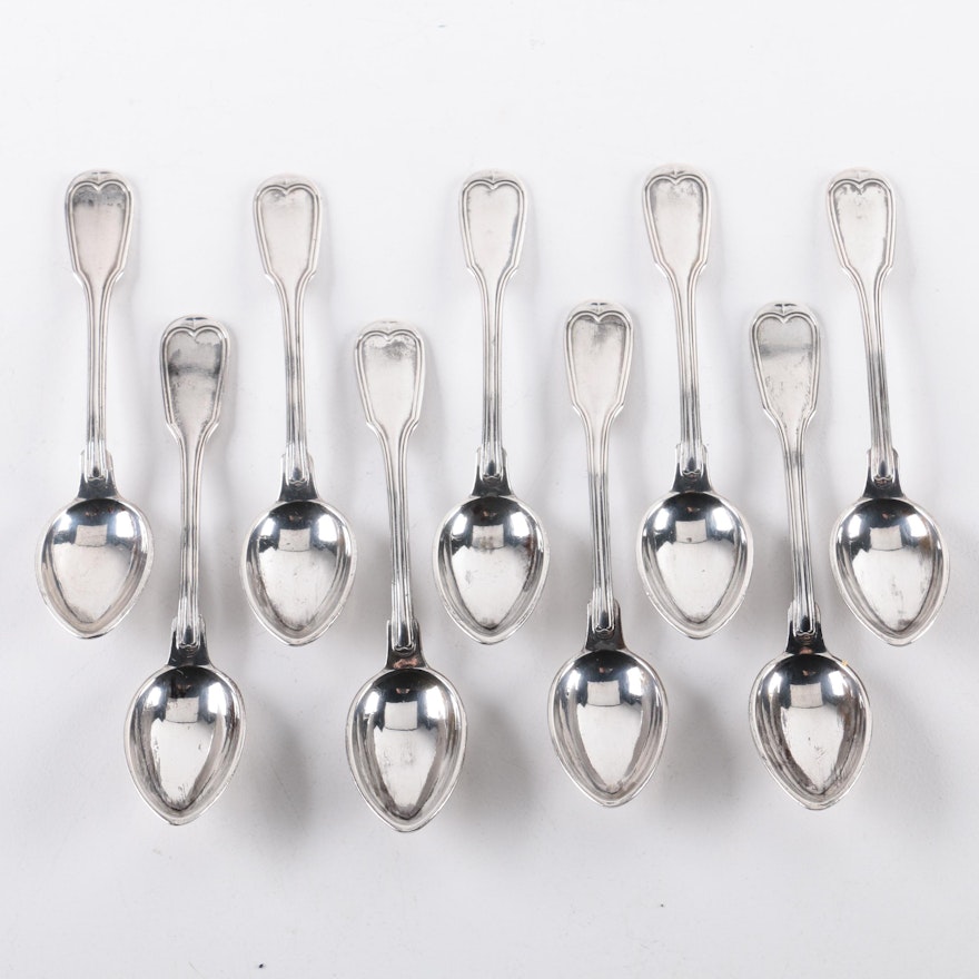 German 800 Silver Demitasse Spoons