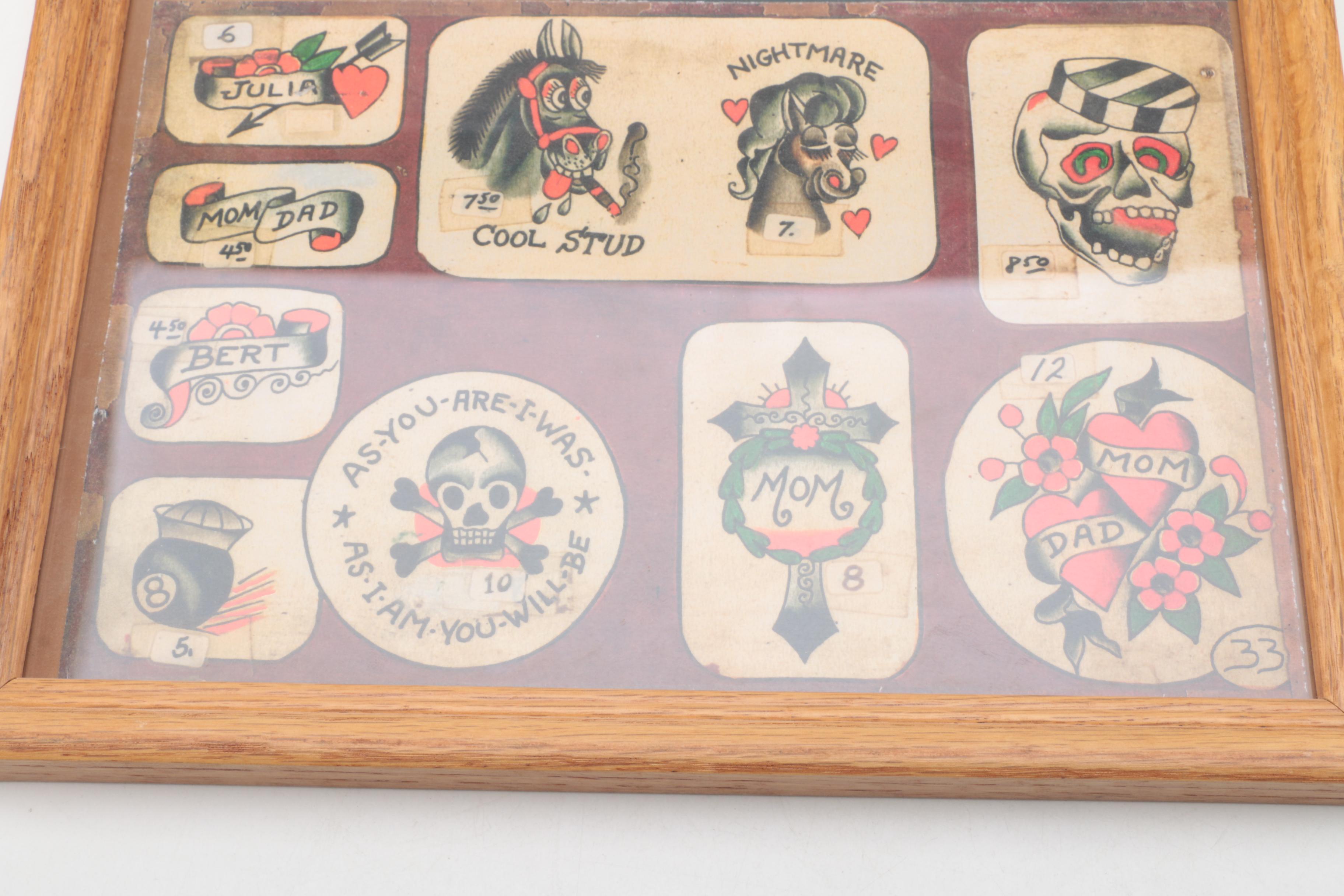Vintage Framed Tattoo Flashes