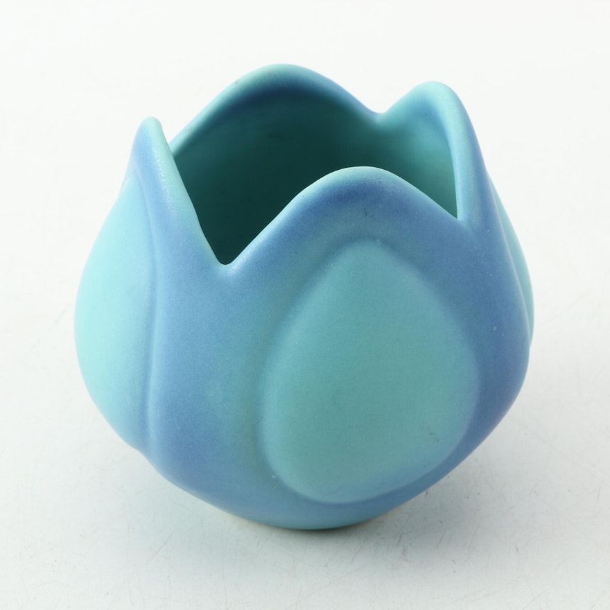 Van Briggle Pottery Turquoise "Tulip" Vase